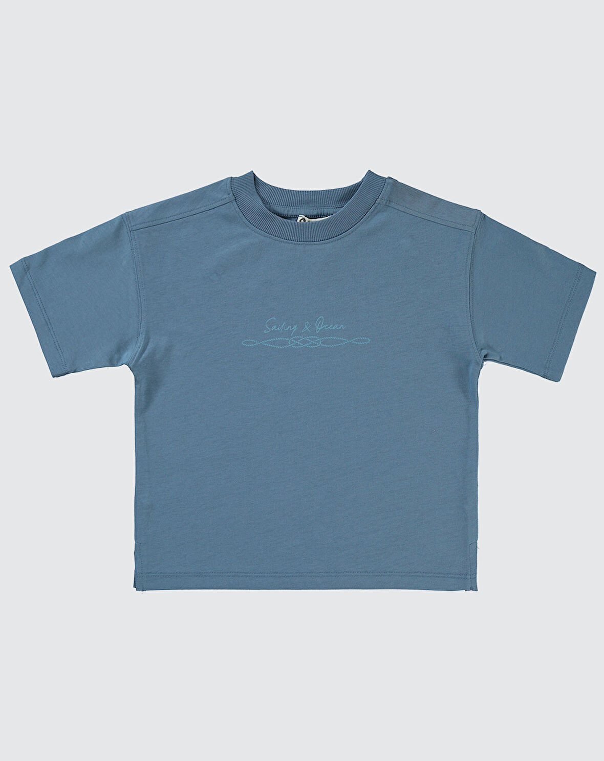Civil Boys Erkek Çocuk Oversize Tişört 2-5 Yaş İndigo