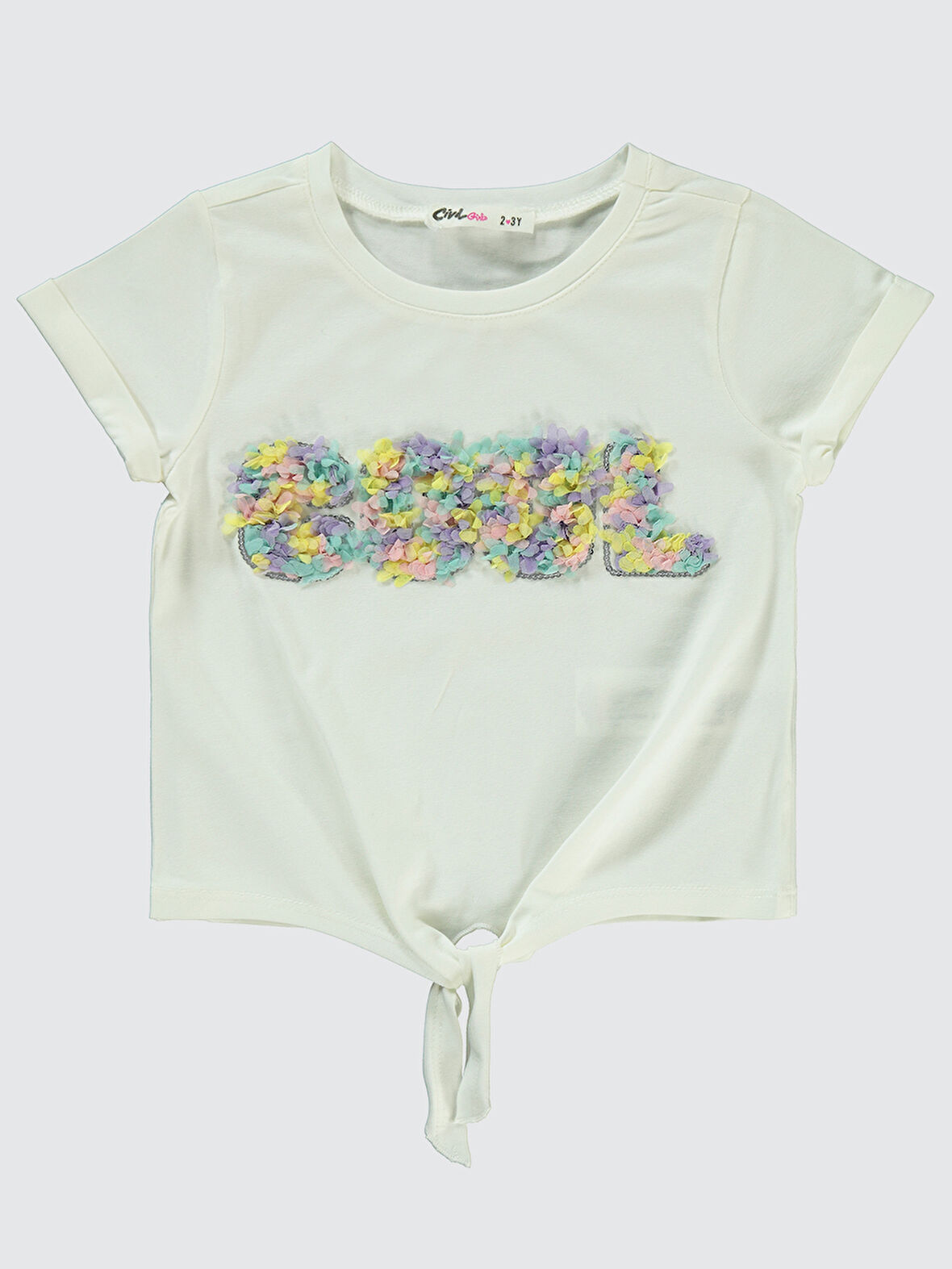 Civil Girls Kız Çocuk Tişört 2-5 Yaş Ekru