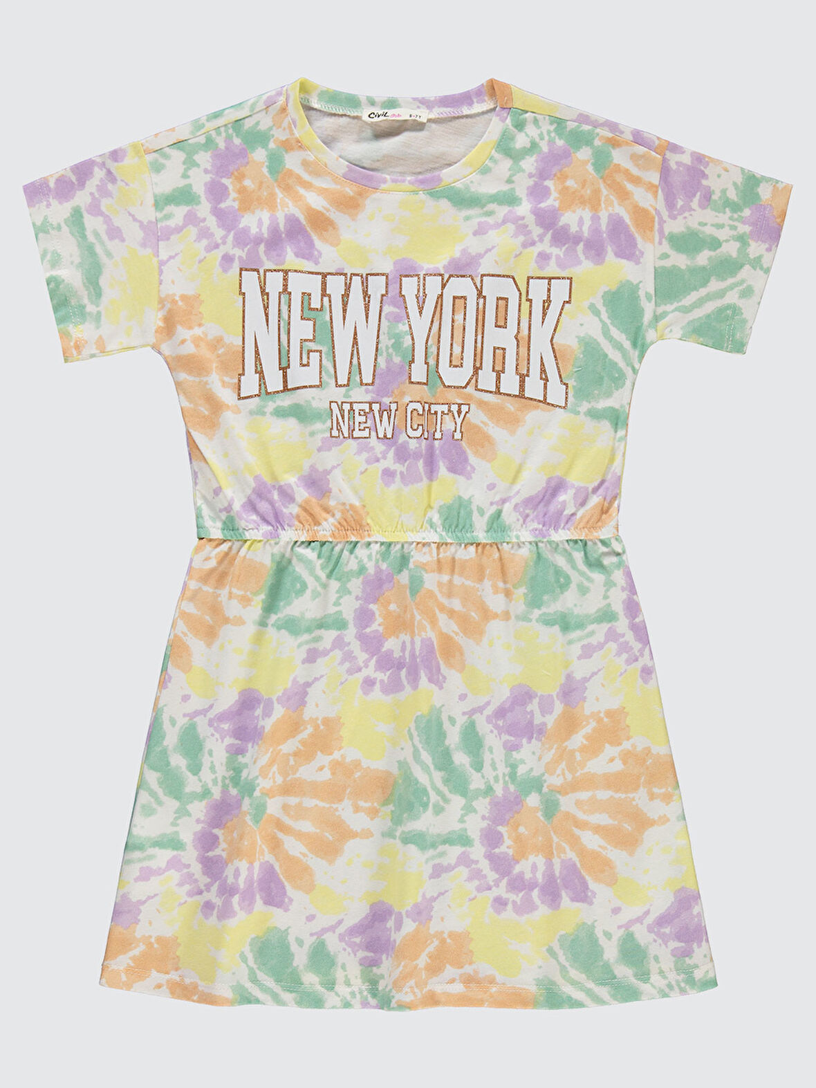 Civil Grils Kız Çocuk Elbise 6-9 Yaş Lila