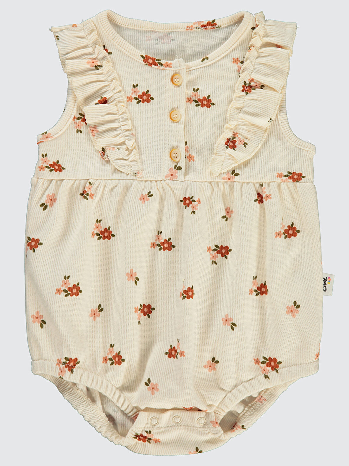 Civil Baby Kız Bebek Patiksiz Tulum 6-18 Ay FilDişi