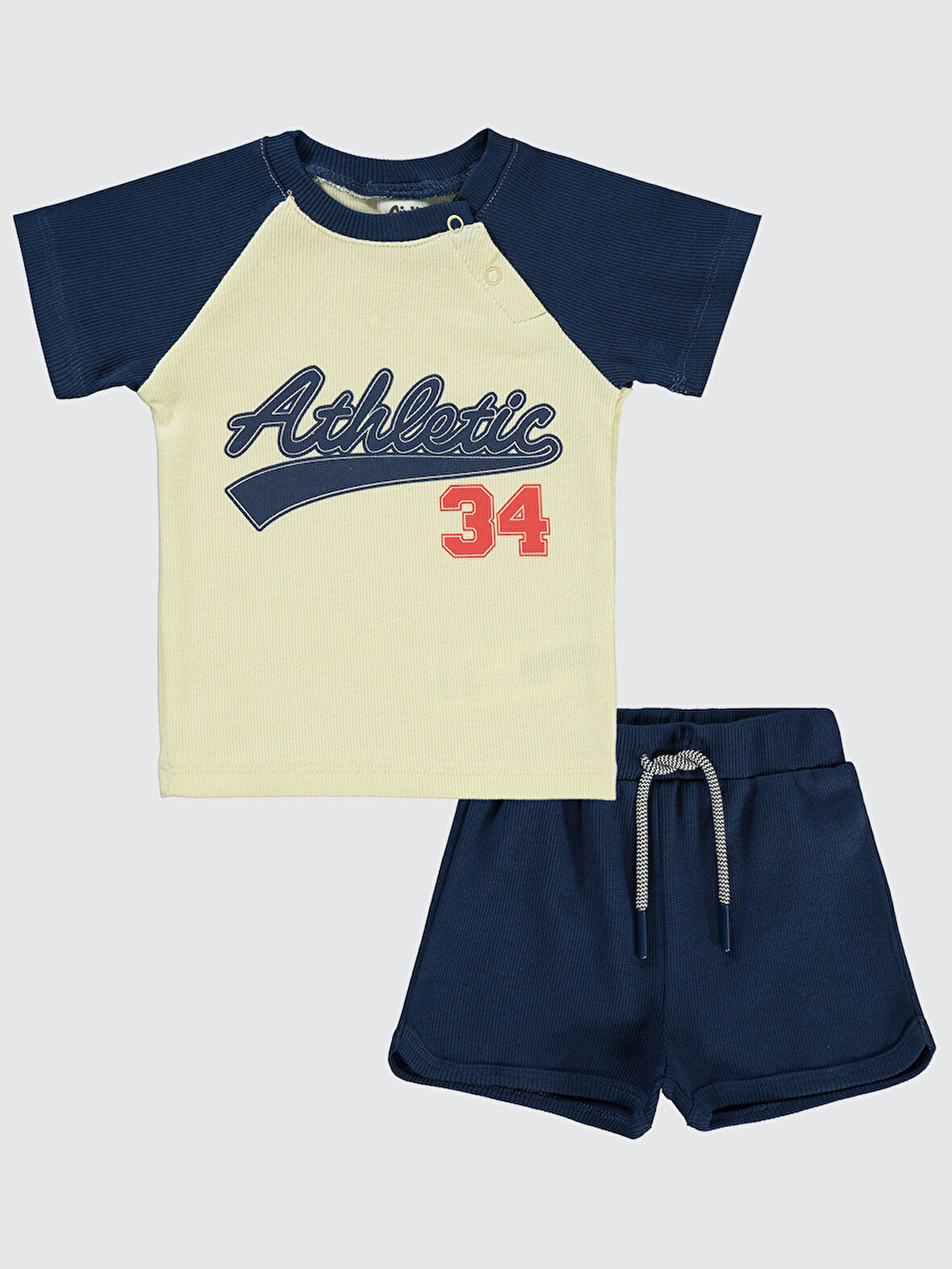 Civil Baby Erkek Bebek Şortlu Takım 6-18 Ay Lacivert