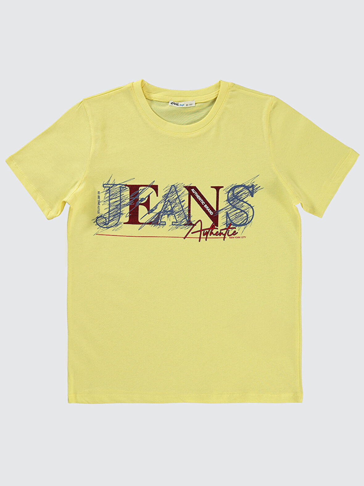 Civil Boys Erkek Çocuk Tişört 10-13 Yaş Açık Sarı