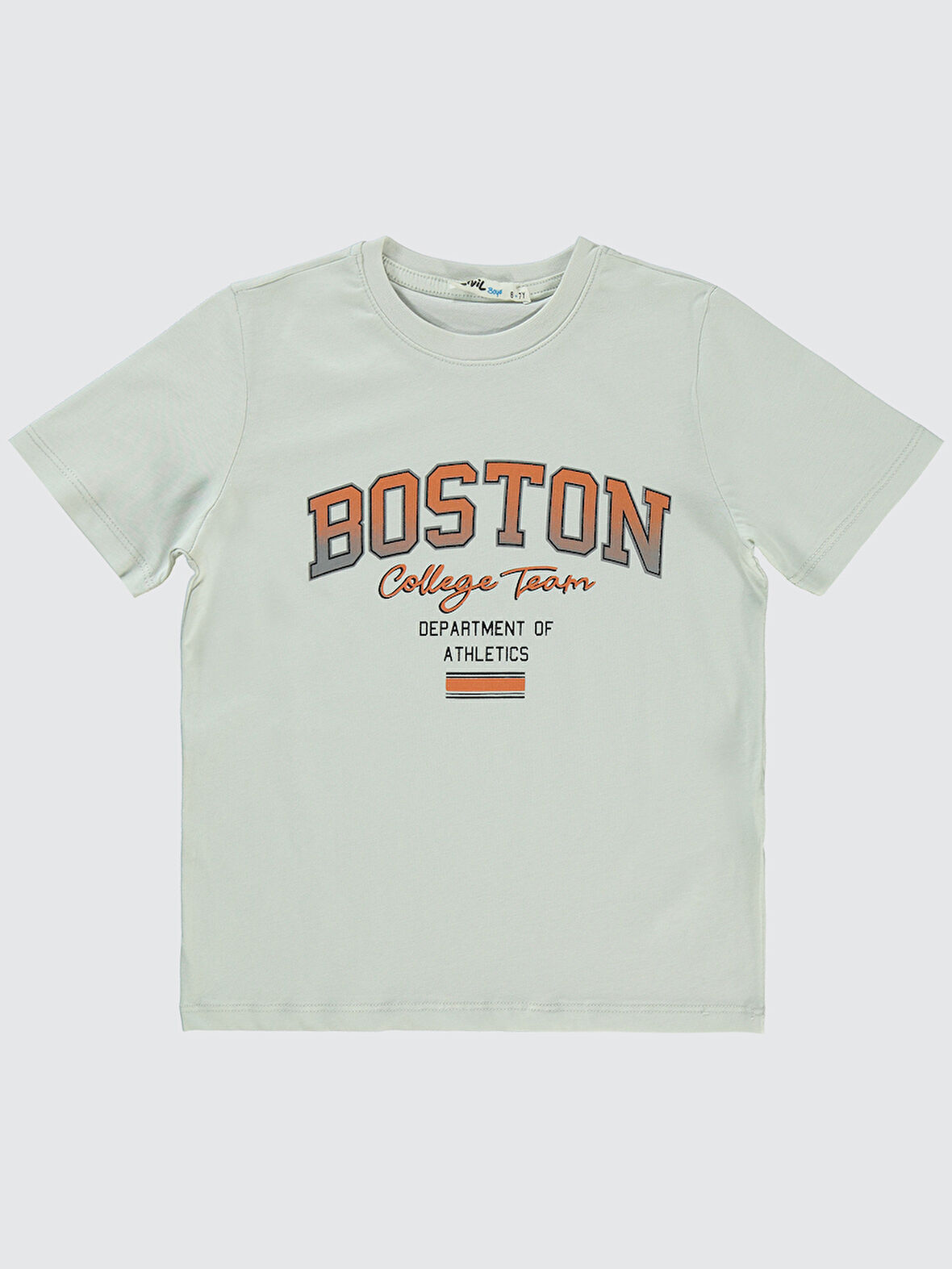 Civil Boys Erkek Çocuk Tişört 6-9 Yaş Açık Gri