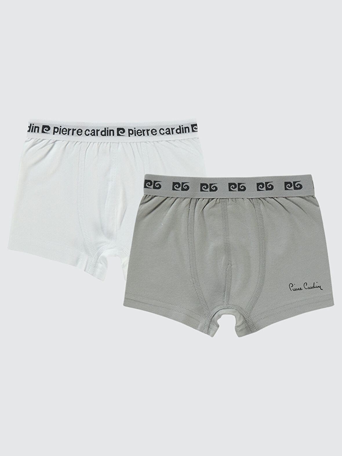 Pierre Cardin Erkek Çocuk 2'li Boxer Set 2-10 Yaş Koyu Gri