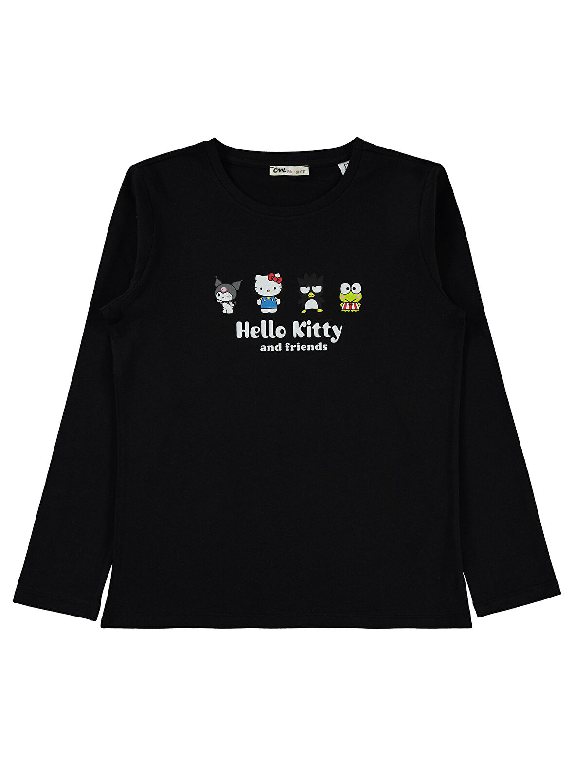 Civil Girls Kız Çocuk Sweatshirt 10-13 Yaş Siyah