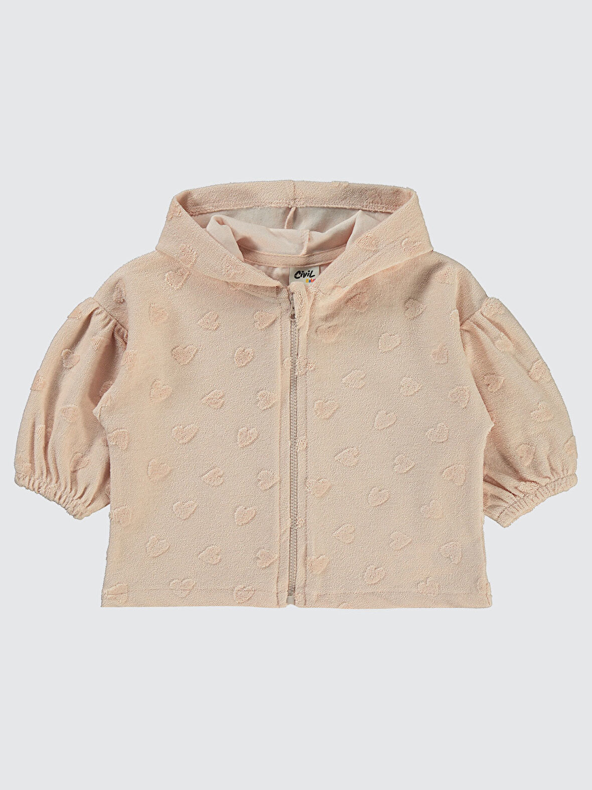 Civil Baby Kız Bebek Hırka 6-18 Ay Pudra