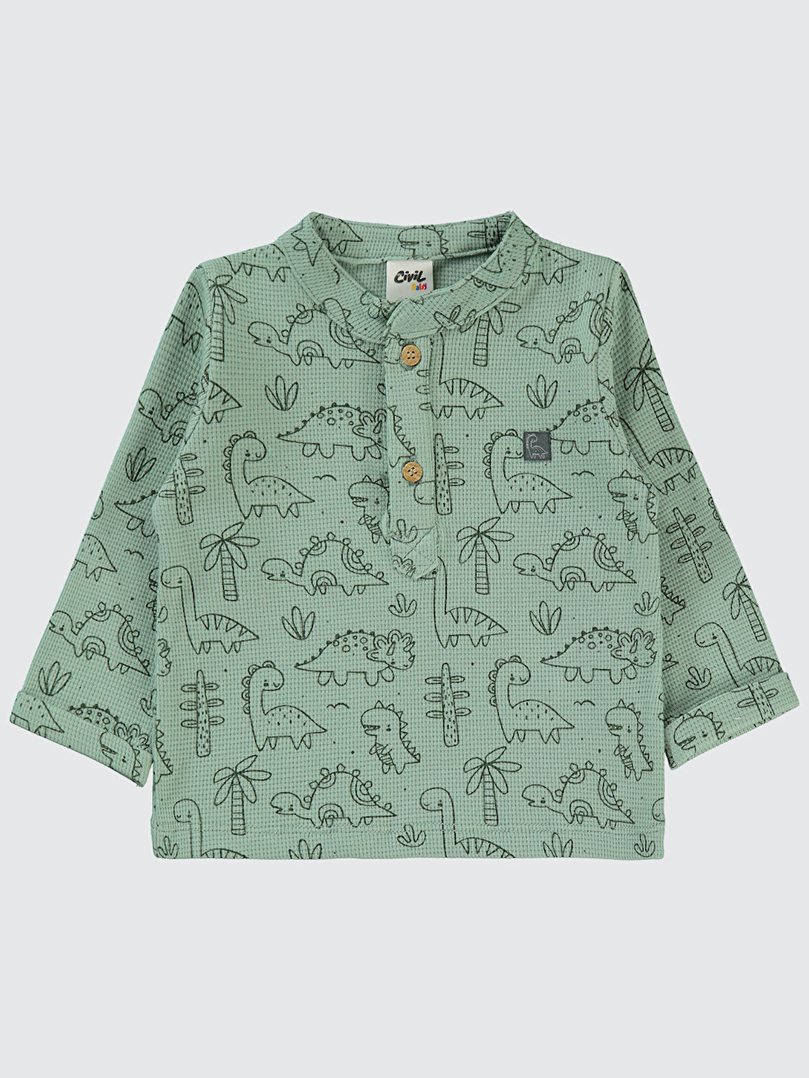 Civil Baby Erkek Bebek Sweatshirt 6-18 Ay Soft Haki