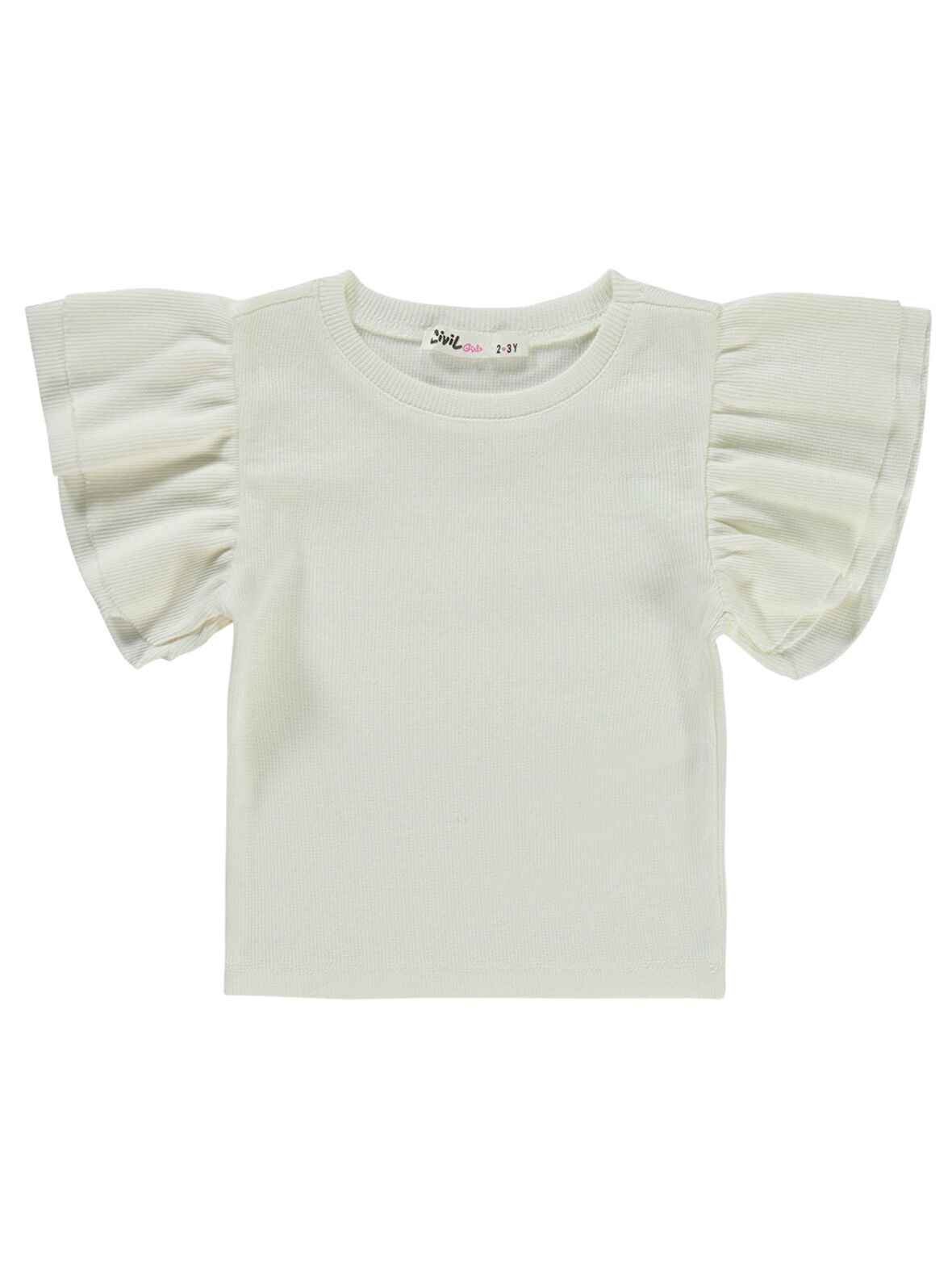 Civil Girls Kız Çocuk Tişört 2-5 Yaş Ekru