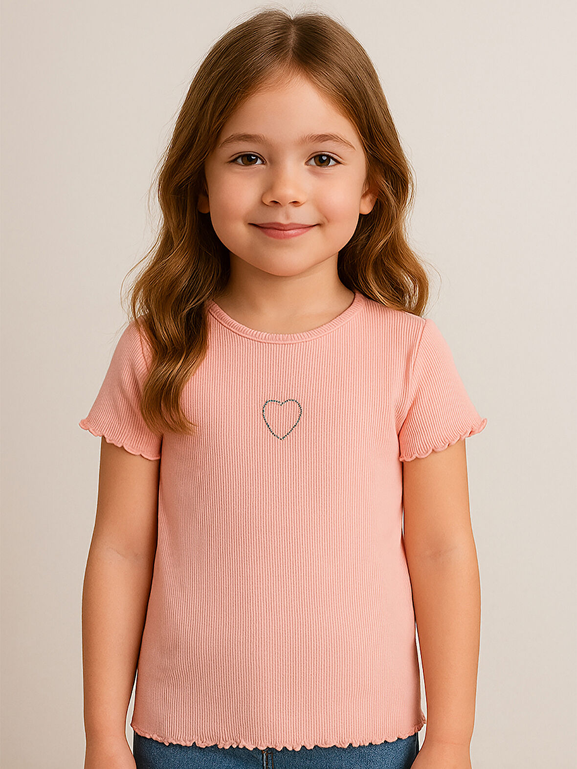 Civil Girls Kız Çocuk Tişört 2-5 Yaş Pudra