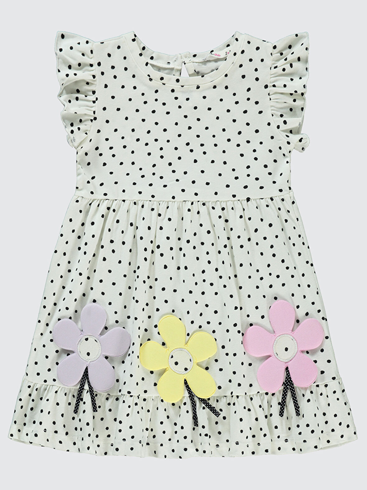 Civil Girls Kız Çocuk Elbise 2-5 Yaş Ekru