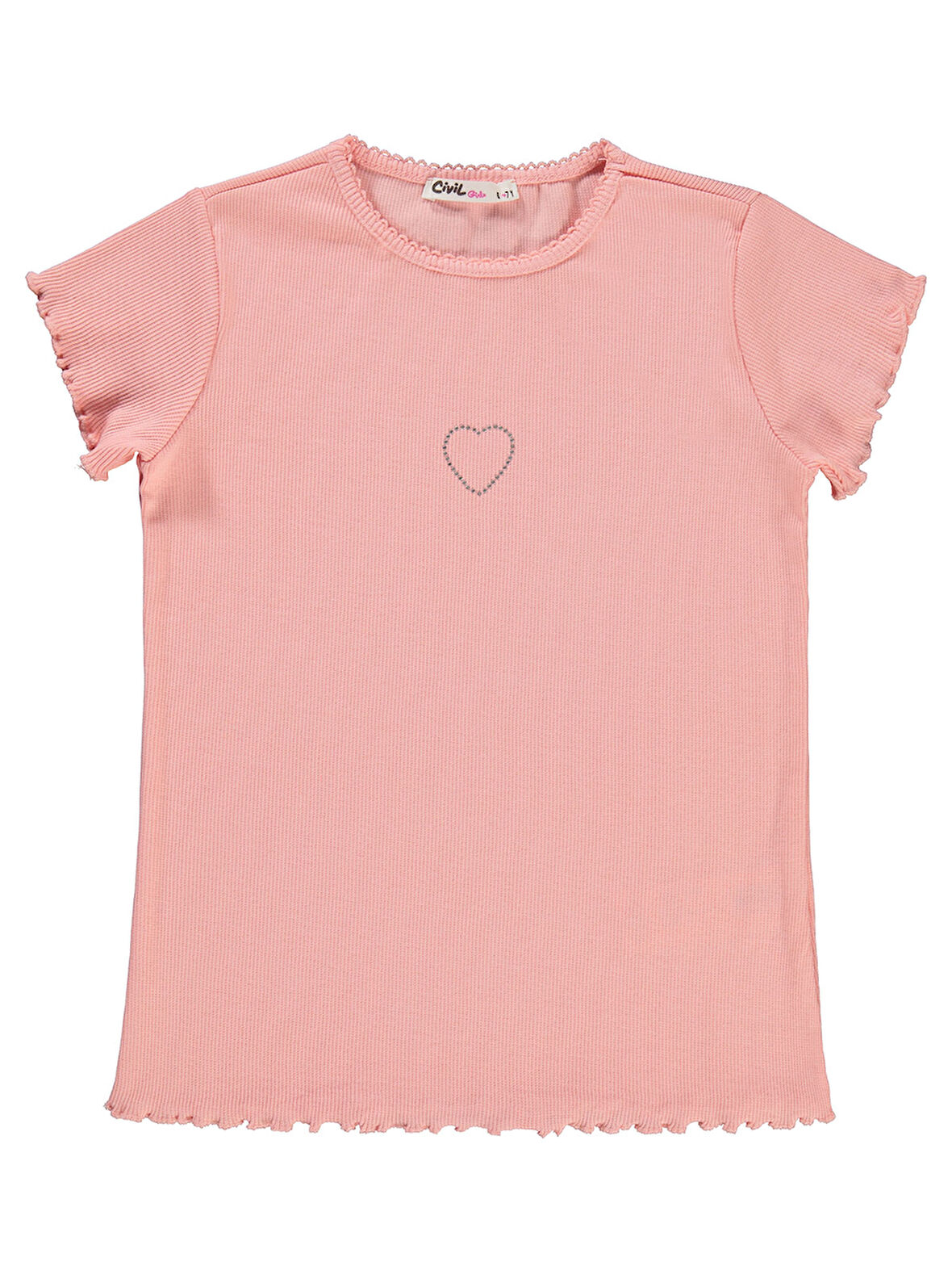 Civil Girls Kız Çocuk Tişört 10-13 Yaş Pudra