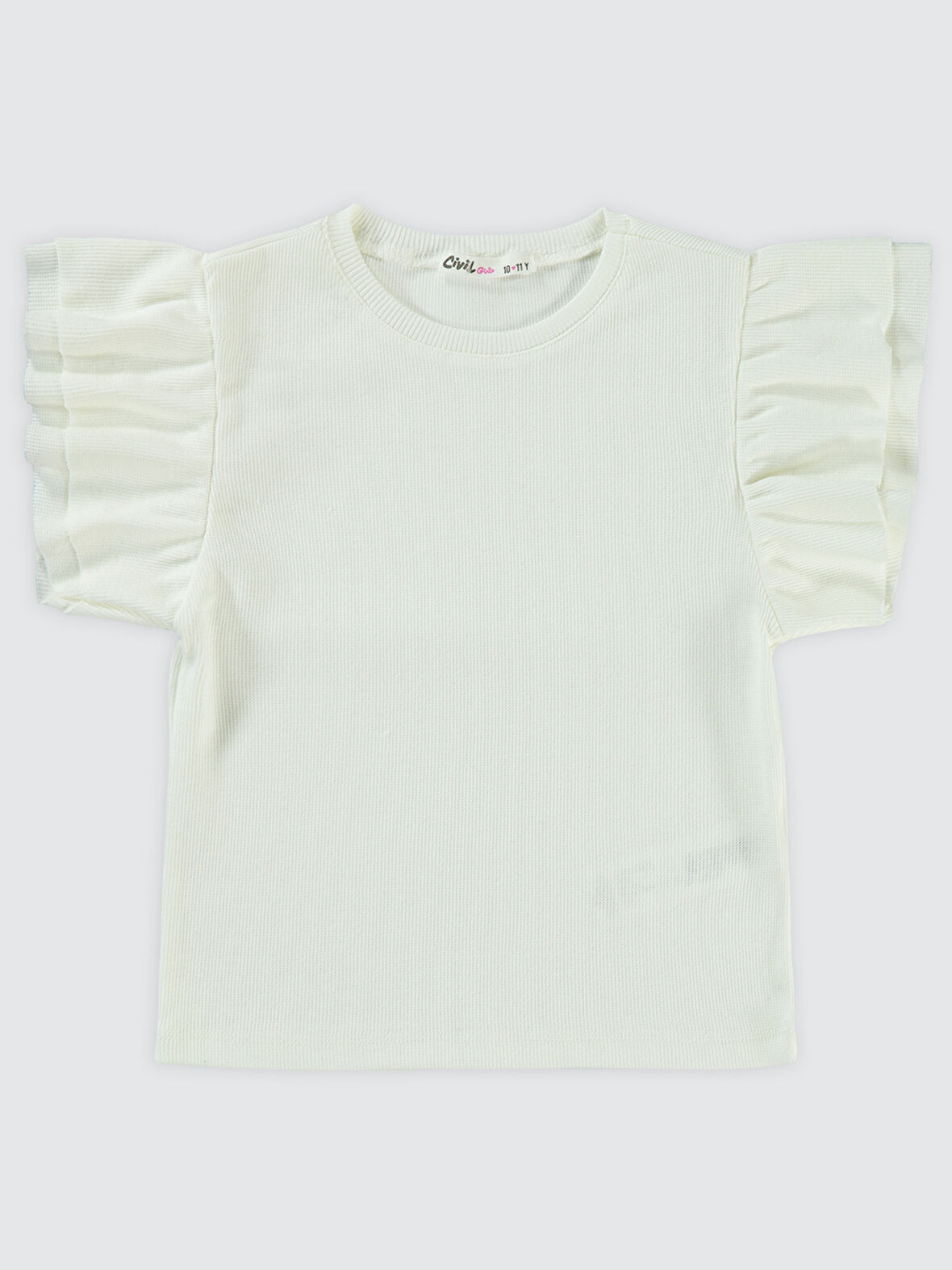 Civil Girls Kız Çocuk Tişört 10-13 Yaş Ekru