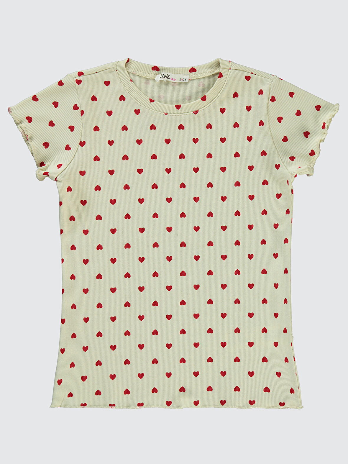 Civil Girls Kız Çocuk Tişört 6-9 Yaş FilDişi