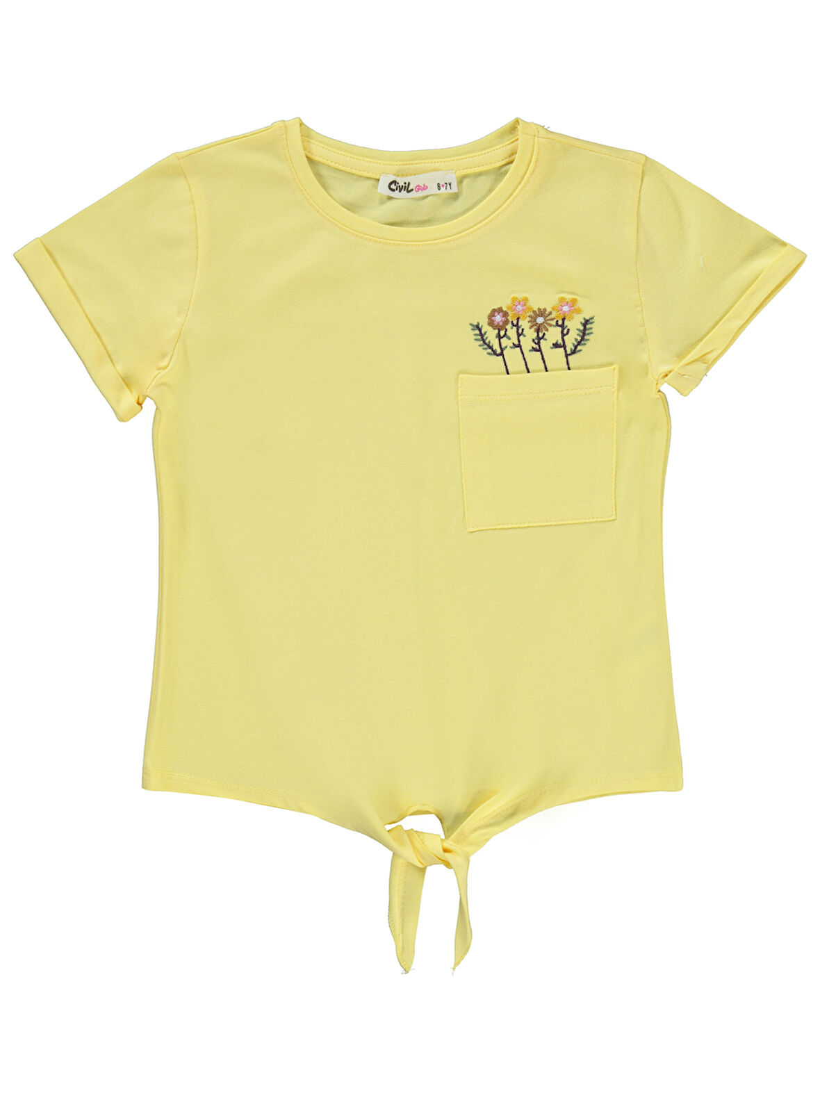 Civil Girls Kız Çocuk Tişört 6-9 Yaş Açık Sarı