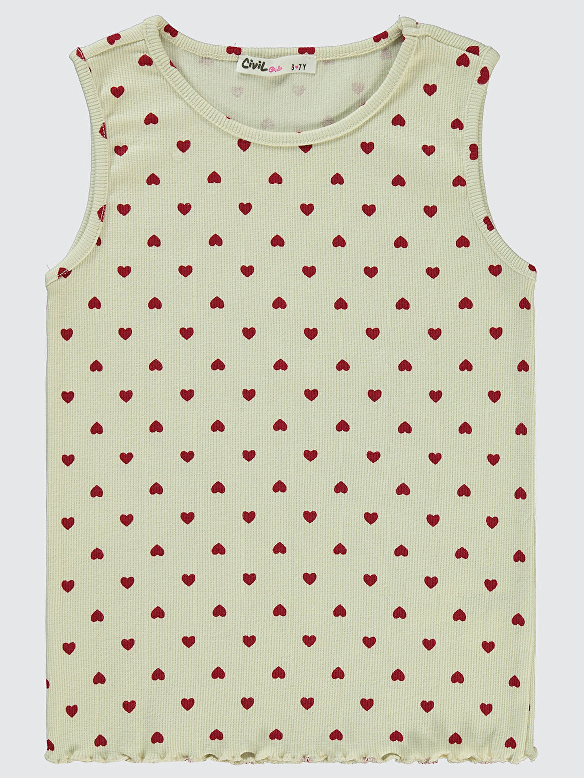 Civil Girls Kız Çocuk Tişört 6-9 Yaş FilDişi