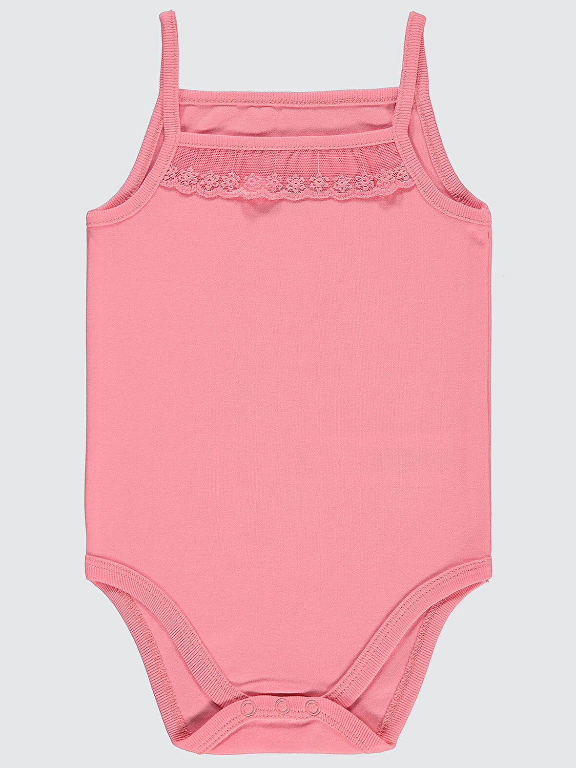 Civil Baby Kız Bebek Çıtçıtlı Badi 2-3 Yaş  Yavruağzı