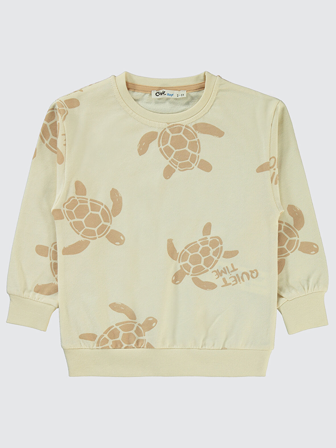 Civil Boys Erkek Çocuk Sweatshirt 2-5 Yaş Fil Dişi