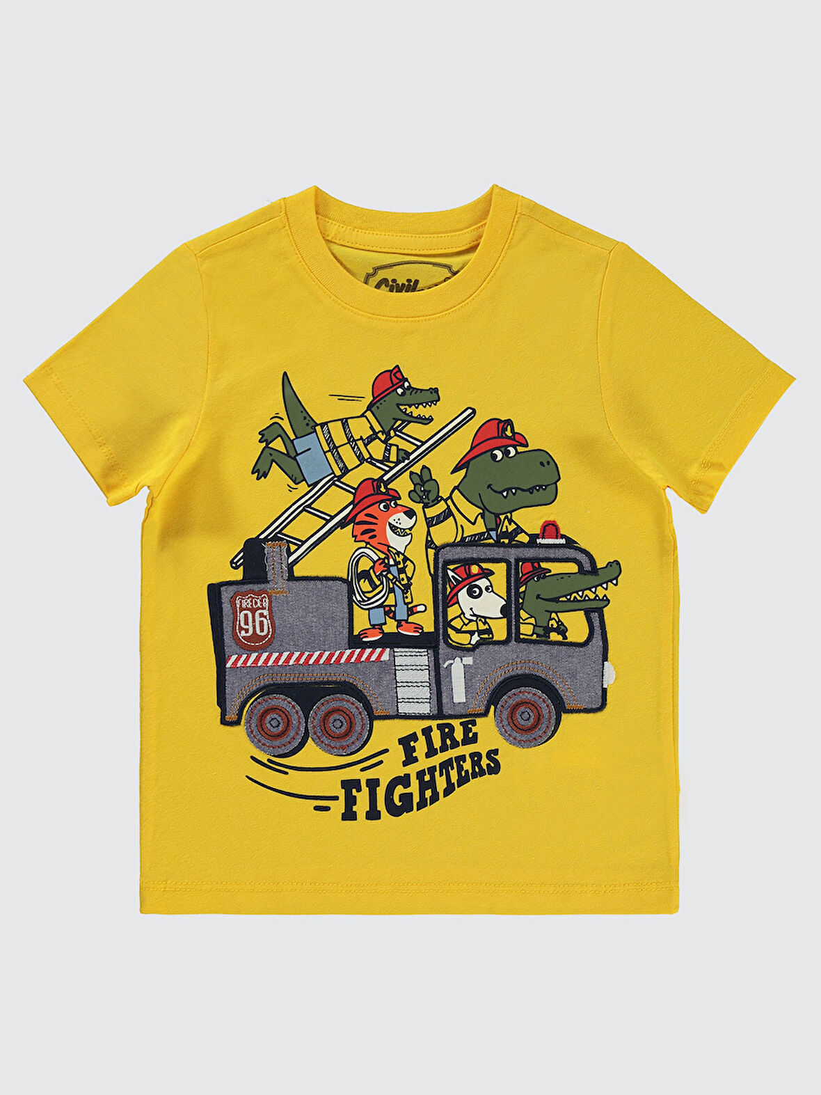 Civil Boys Erkek Çocuk Tişört 2-5 Yaş Sarı