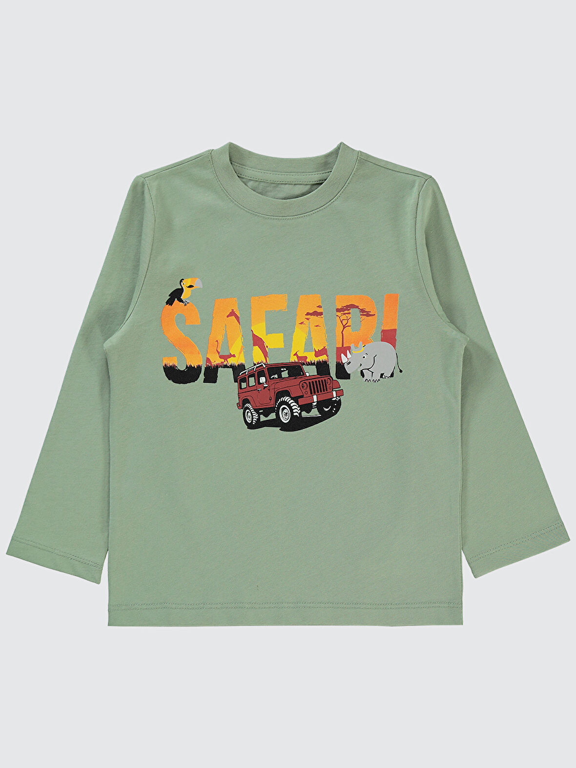 Civil Boys Erkek Çocuk Sweatshirt 2-5 Yaş Soft Haki