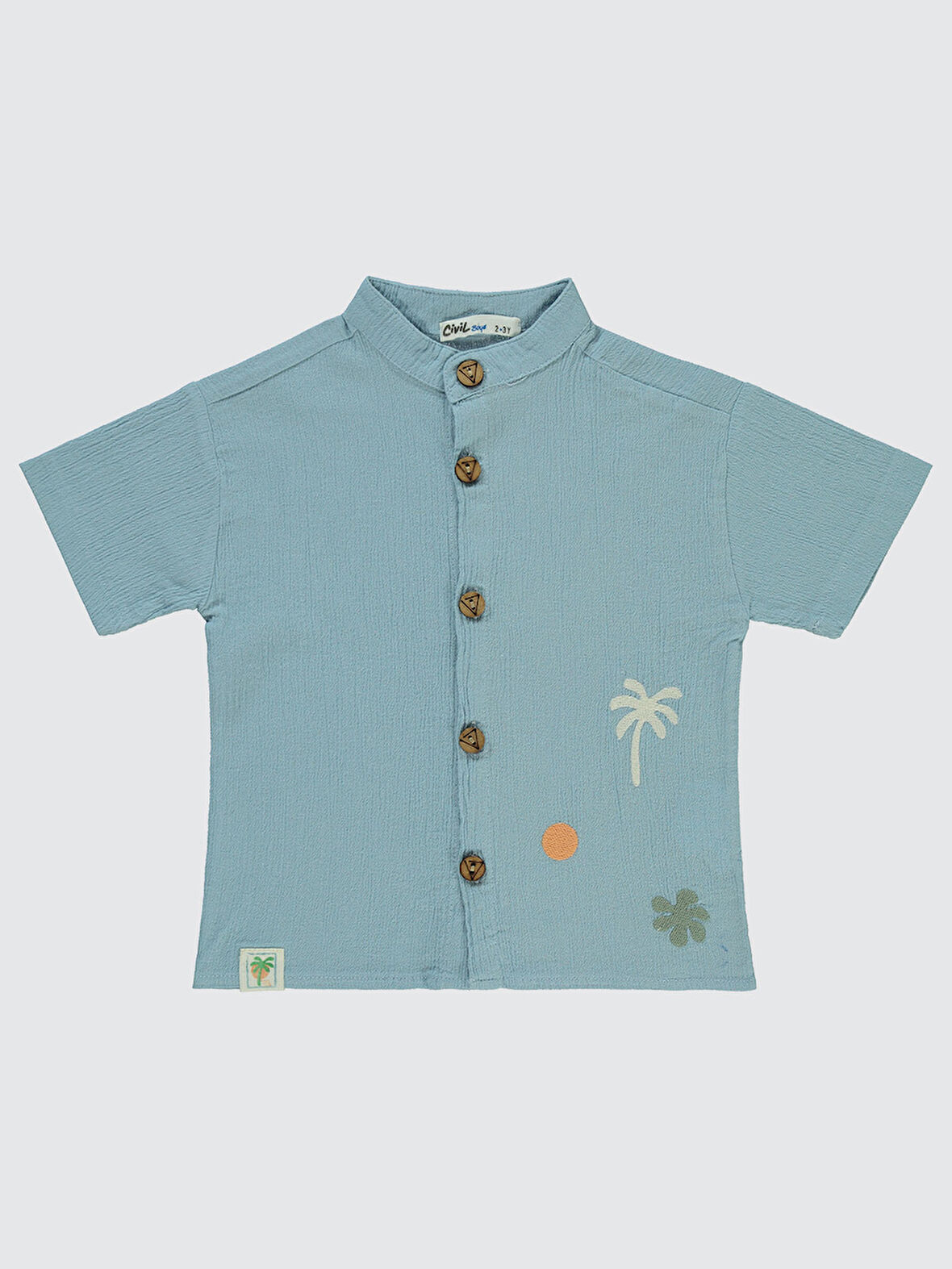 Civil Boys Erkek Çocuk Gömlek 2-5 Yaş Mavi