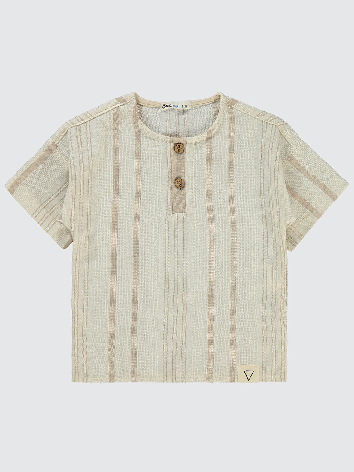 Civil Boys Erkek Çocuk Tişört 2-5 Yaş Taş Rengi