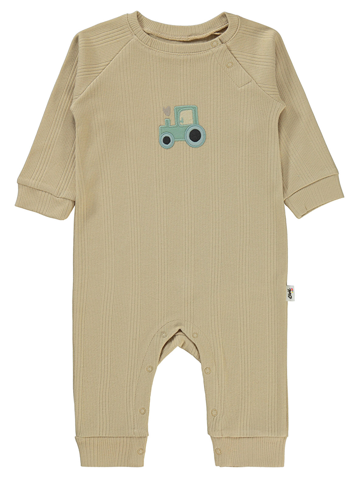 Civil Baby Erkek Bebek Patiksiz Tulum 6-18 Ay Sütlü Kahve