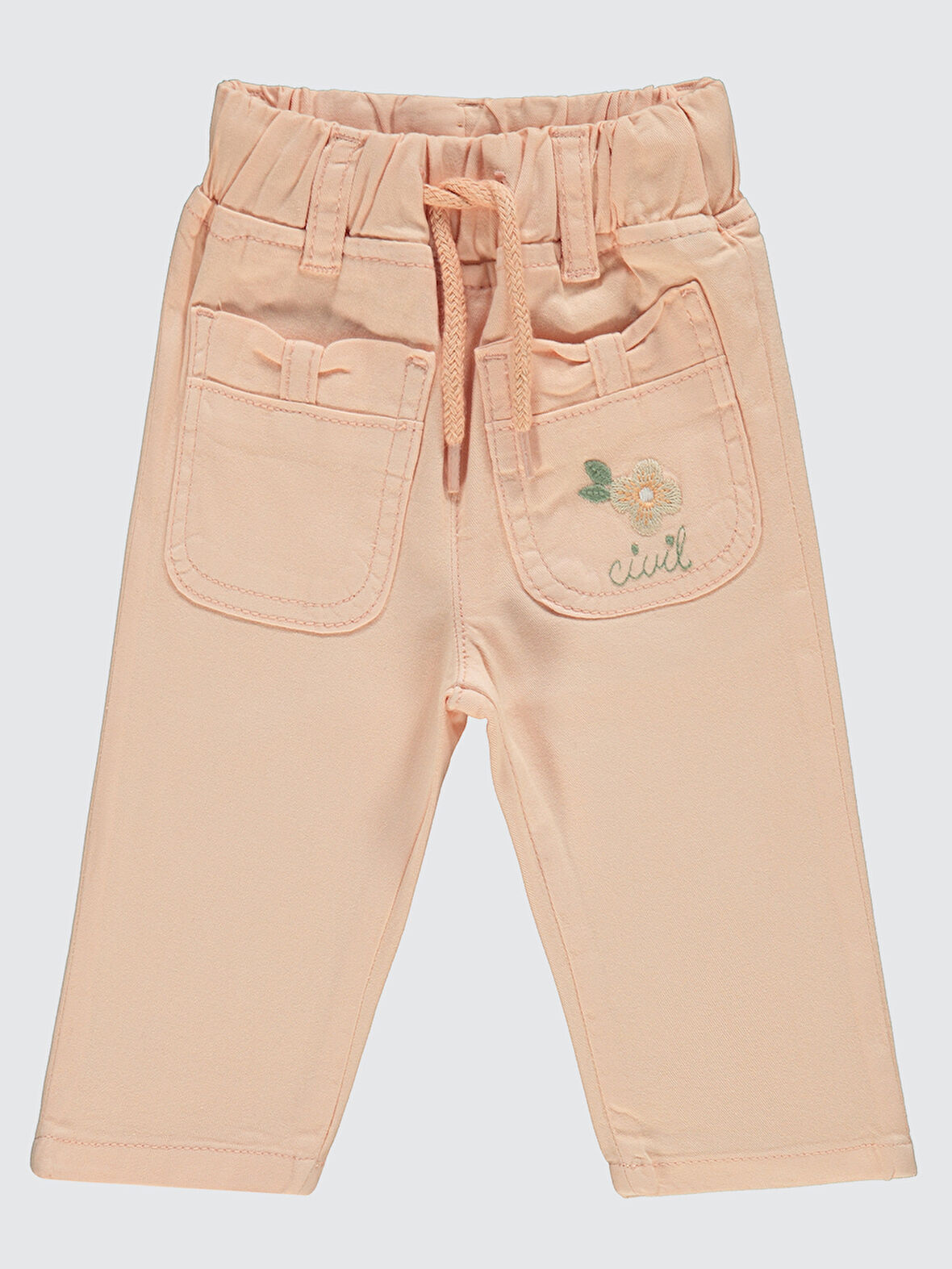 Civil Baby Kız Bebek Pantolon 6-18 Ay Somon