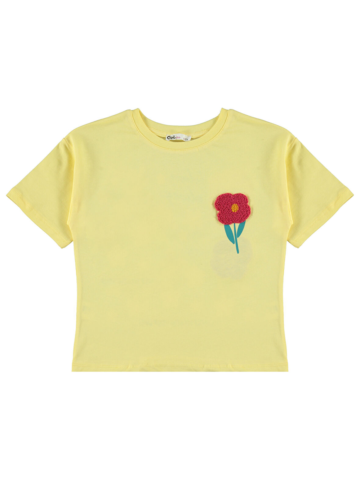 Civil Girls Kız Çocuk Tişört 6-9 Yaş Açık Sarı