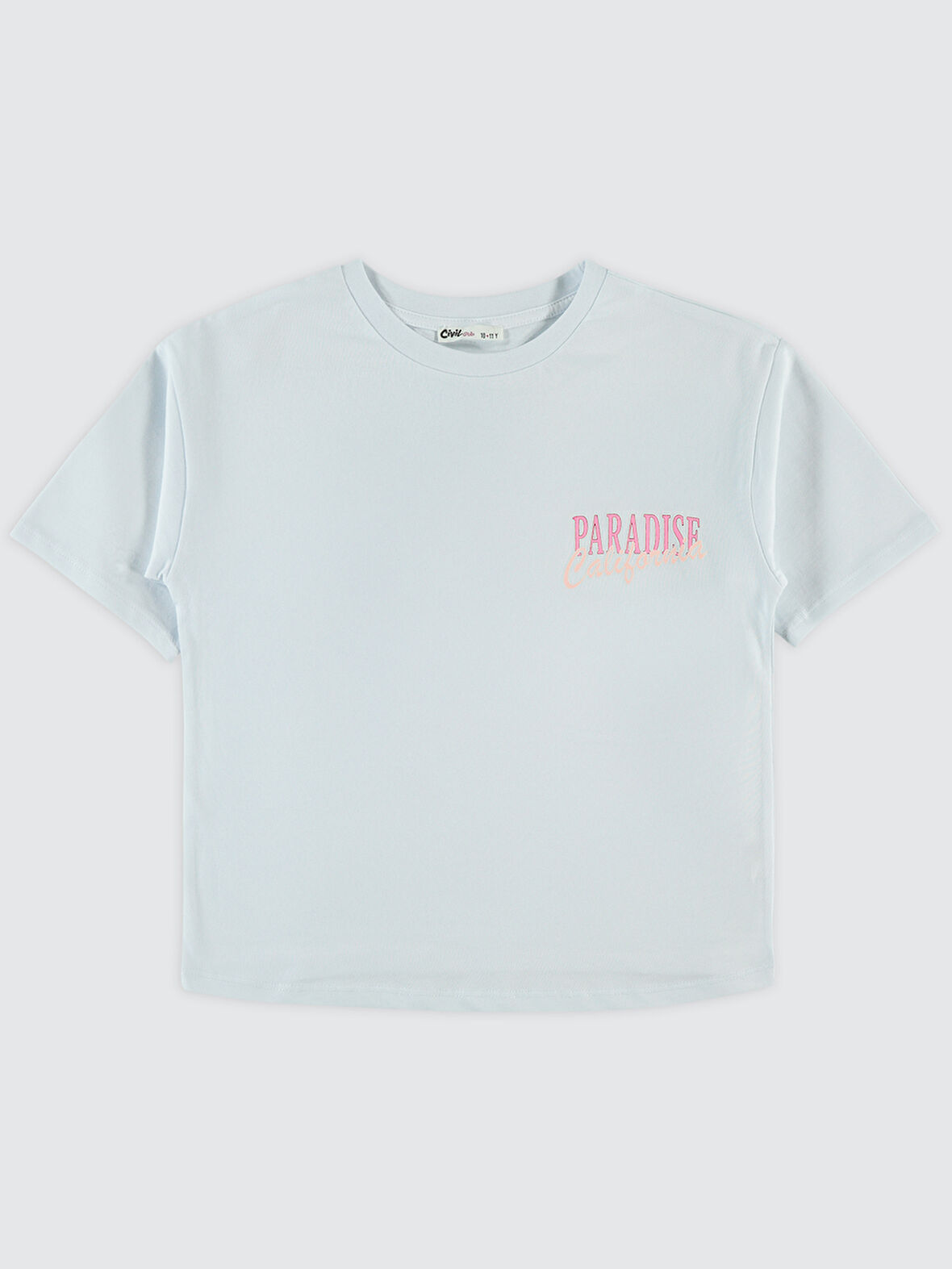 Civil Girls Kız Çocuk Tişört 10-13 Yaş Beyaz