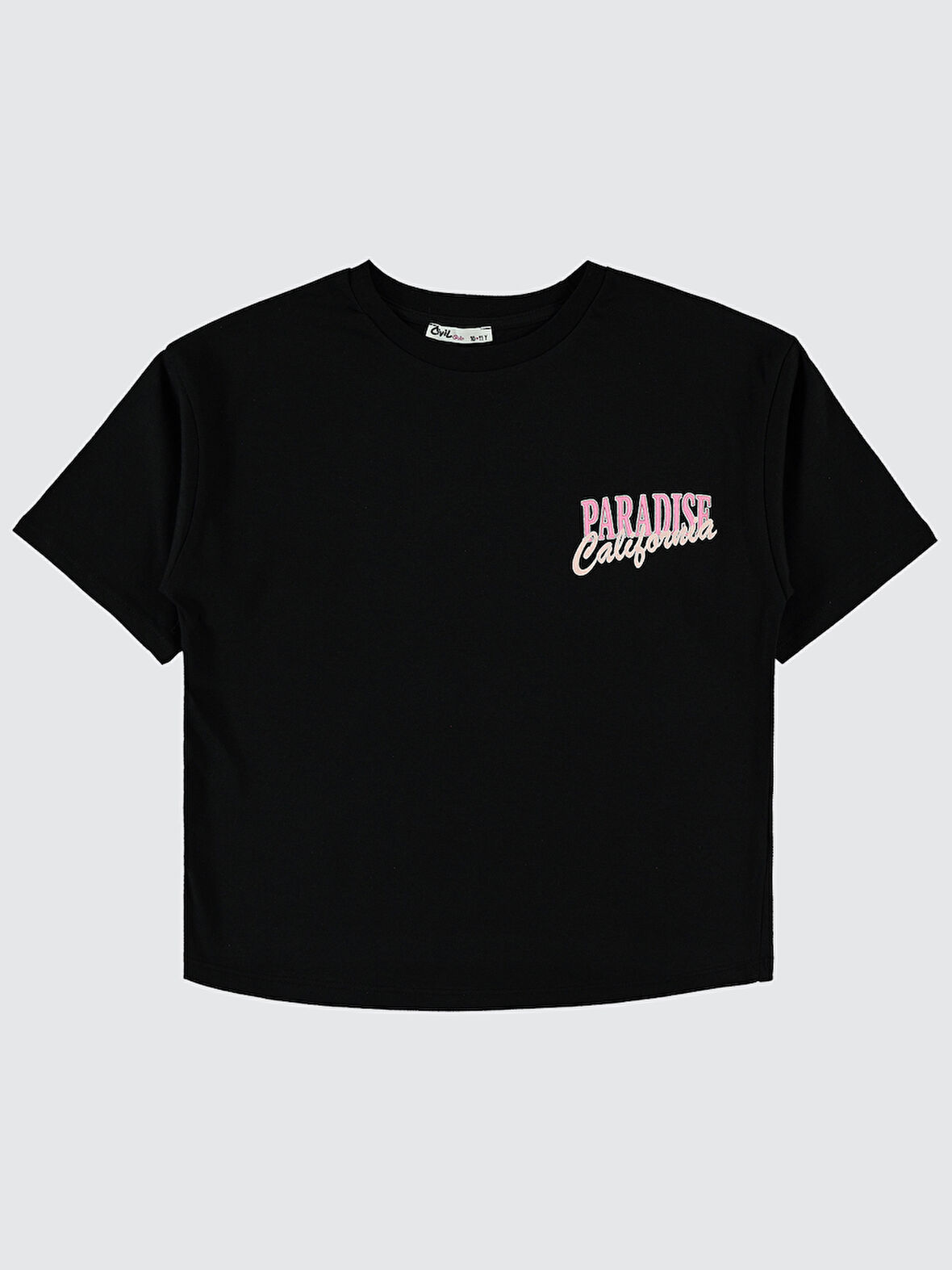 Civil Girls Kız Çocuk Tişört 10-13 Yaş Siyah