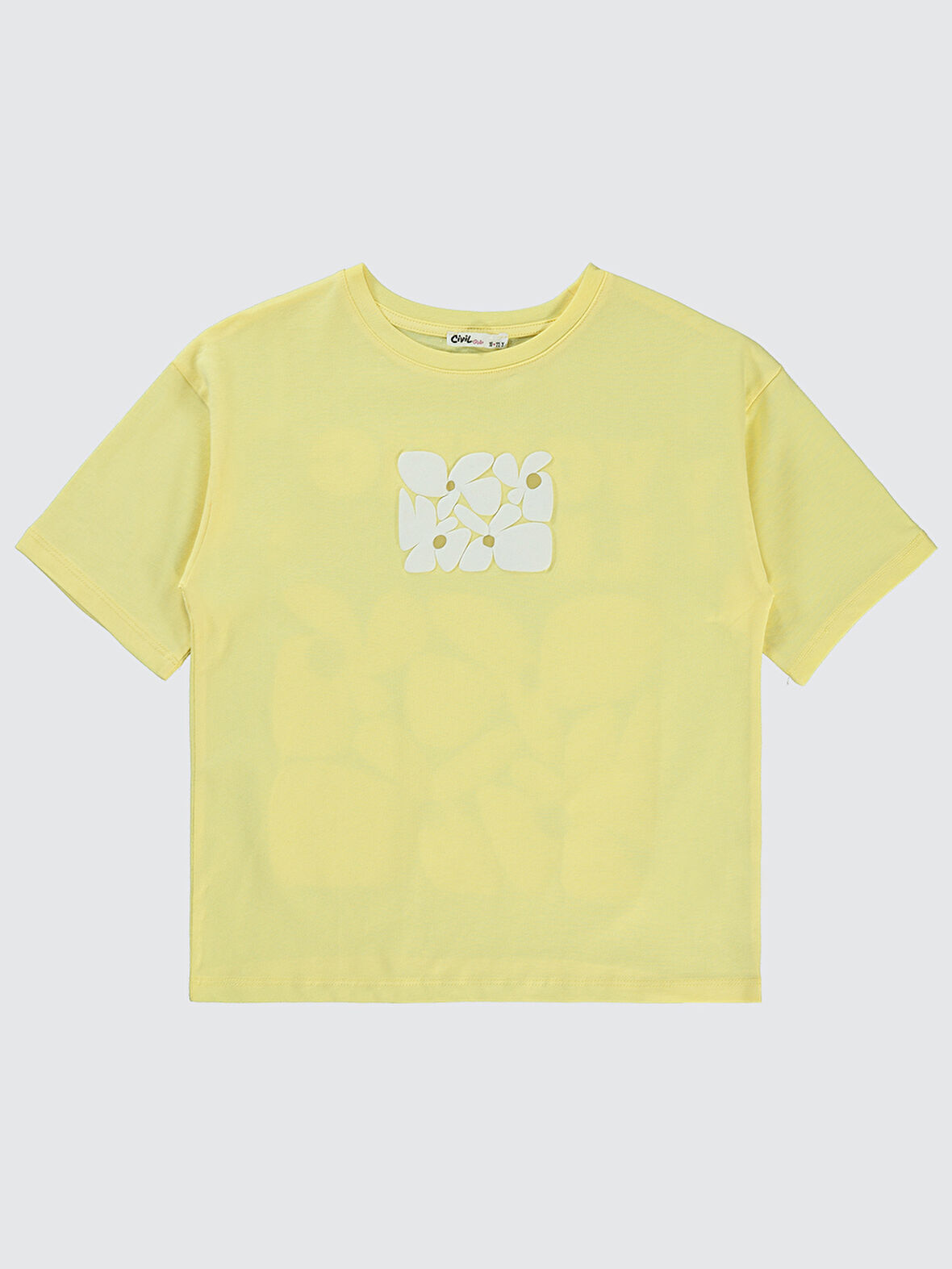 Civil Girls Kız Çocuk Tişört 10-13 Yaş Açık Sarı