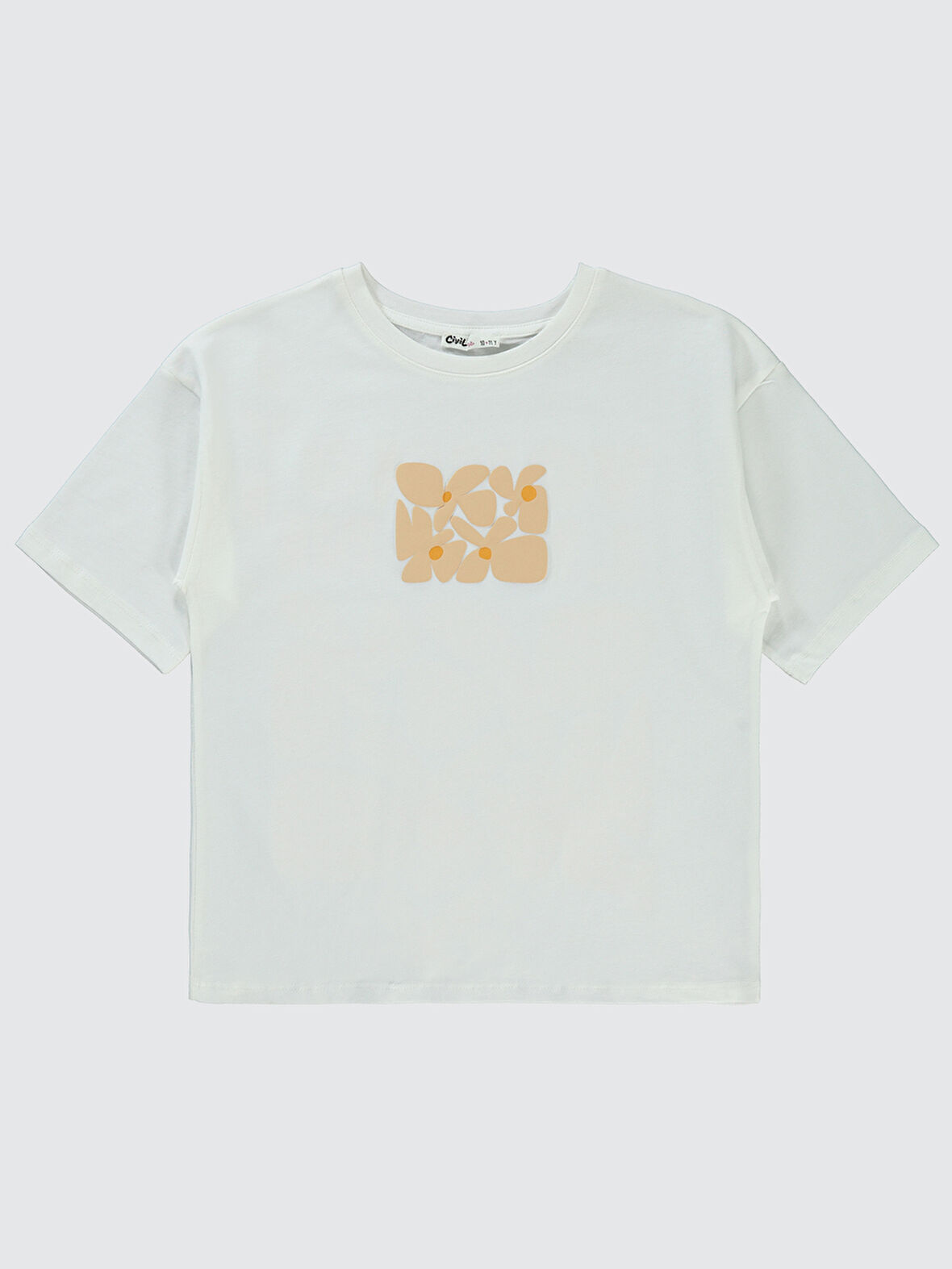 Civil Girls Kız Çocuk Tişört 10-13 Yaş Ekru