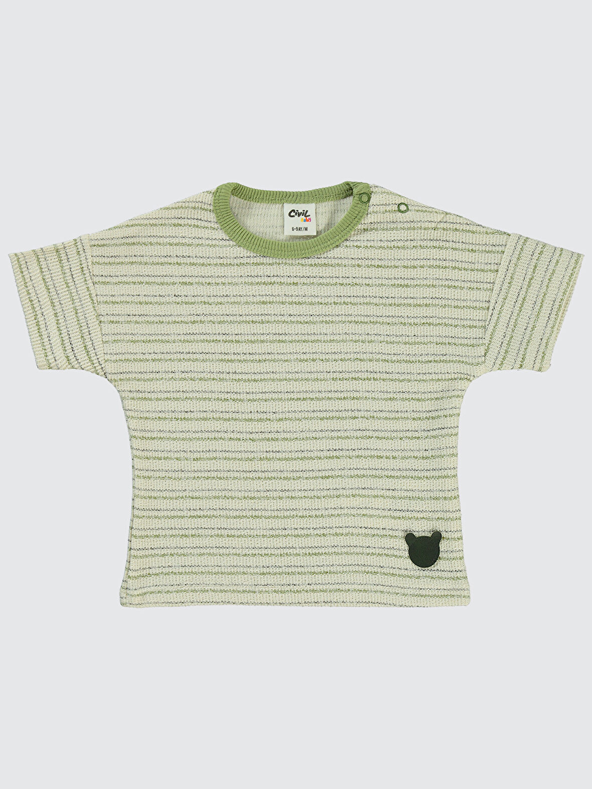 Civil Baby Erkek Bebek Tişört 6-18 Ay Krem