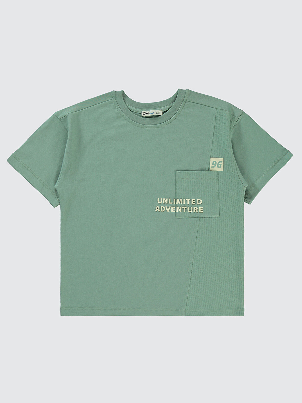 Civil Boys Erkek Çocuk Tişört 6-9 Yaş Haki