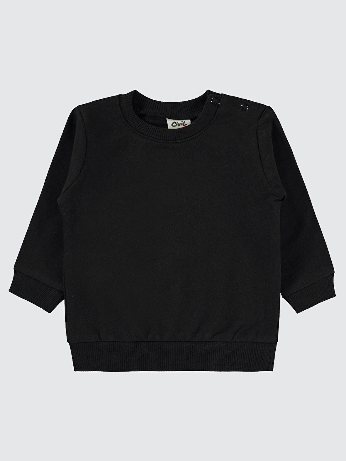Civil Baby Erkek Bebek Sweatshirt 6-18 Ay Siyah