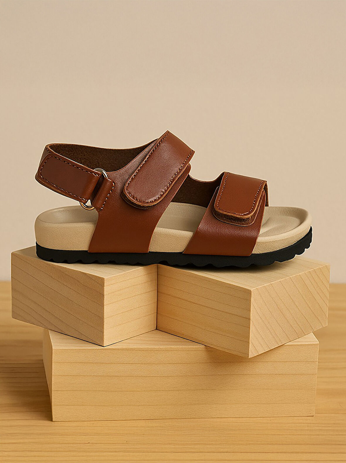 Civil Boys Erkek Çocuk Sandalet 27-31 Numara Taba