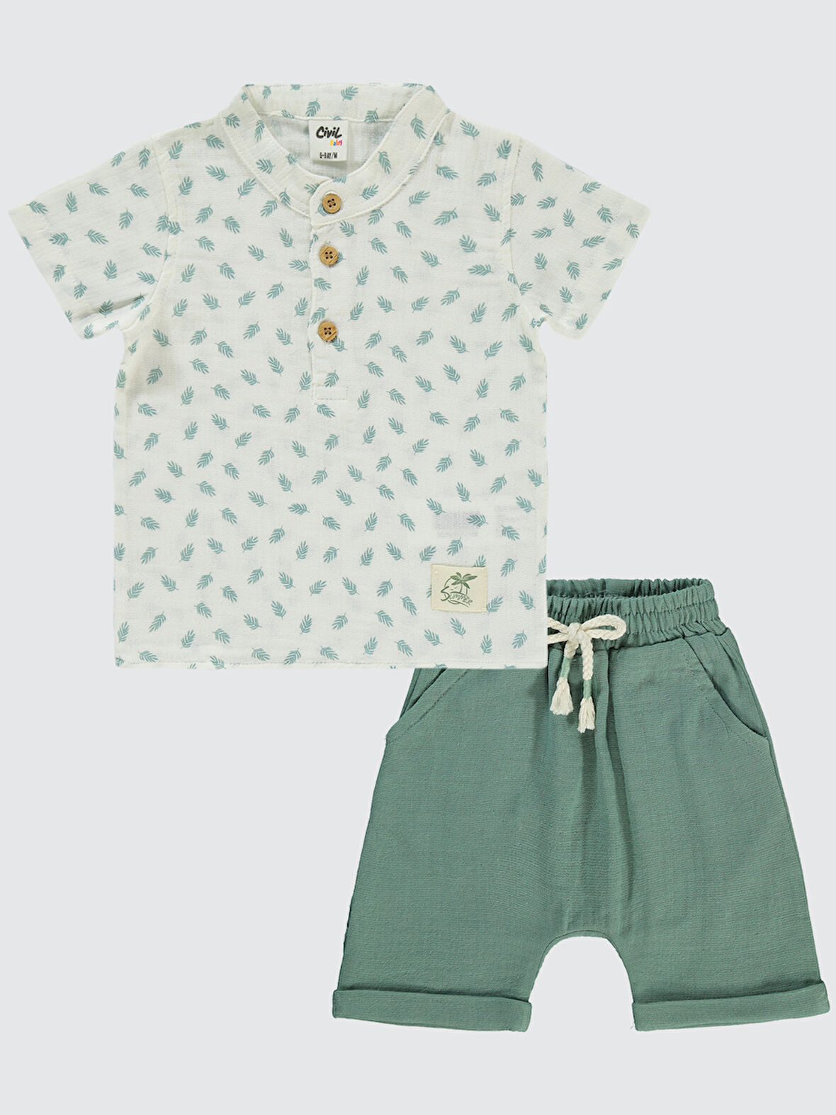 Civil Baby Erkek Bebek Takım 6-18 Ay Haki