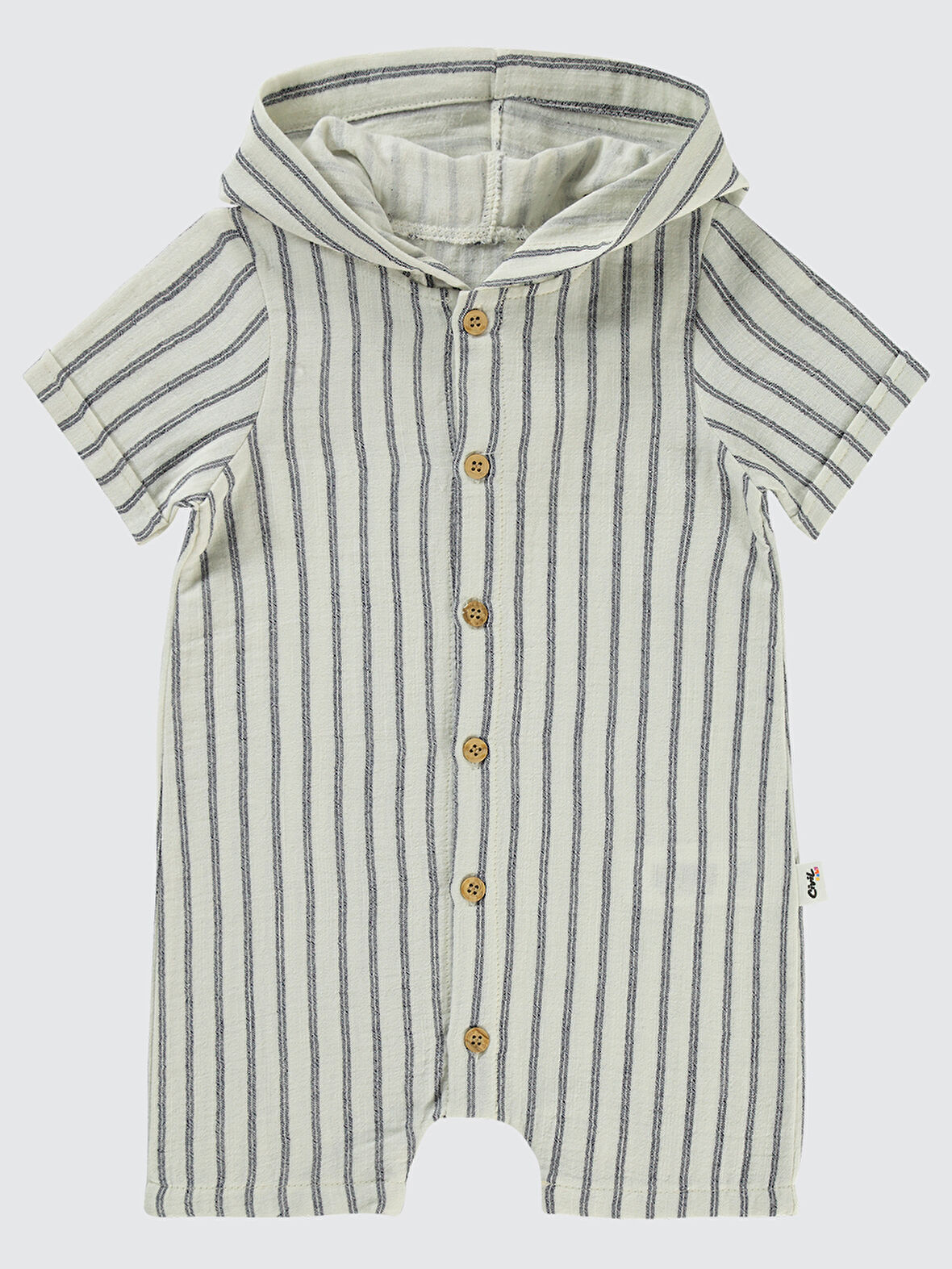 Civil Baby Erkek Bebek Şortlu Tulum 6-18 Ay Antrasit