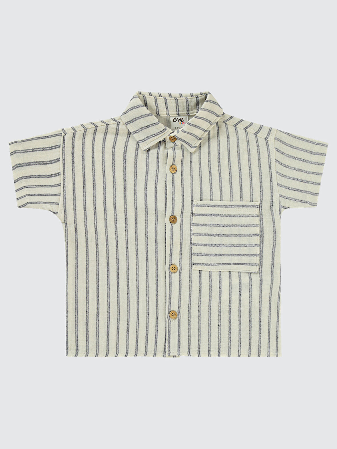 Civil Baby Erkek Bebek Gömlek 6-18 Ay Antrasit