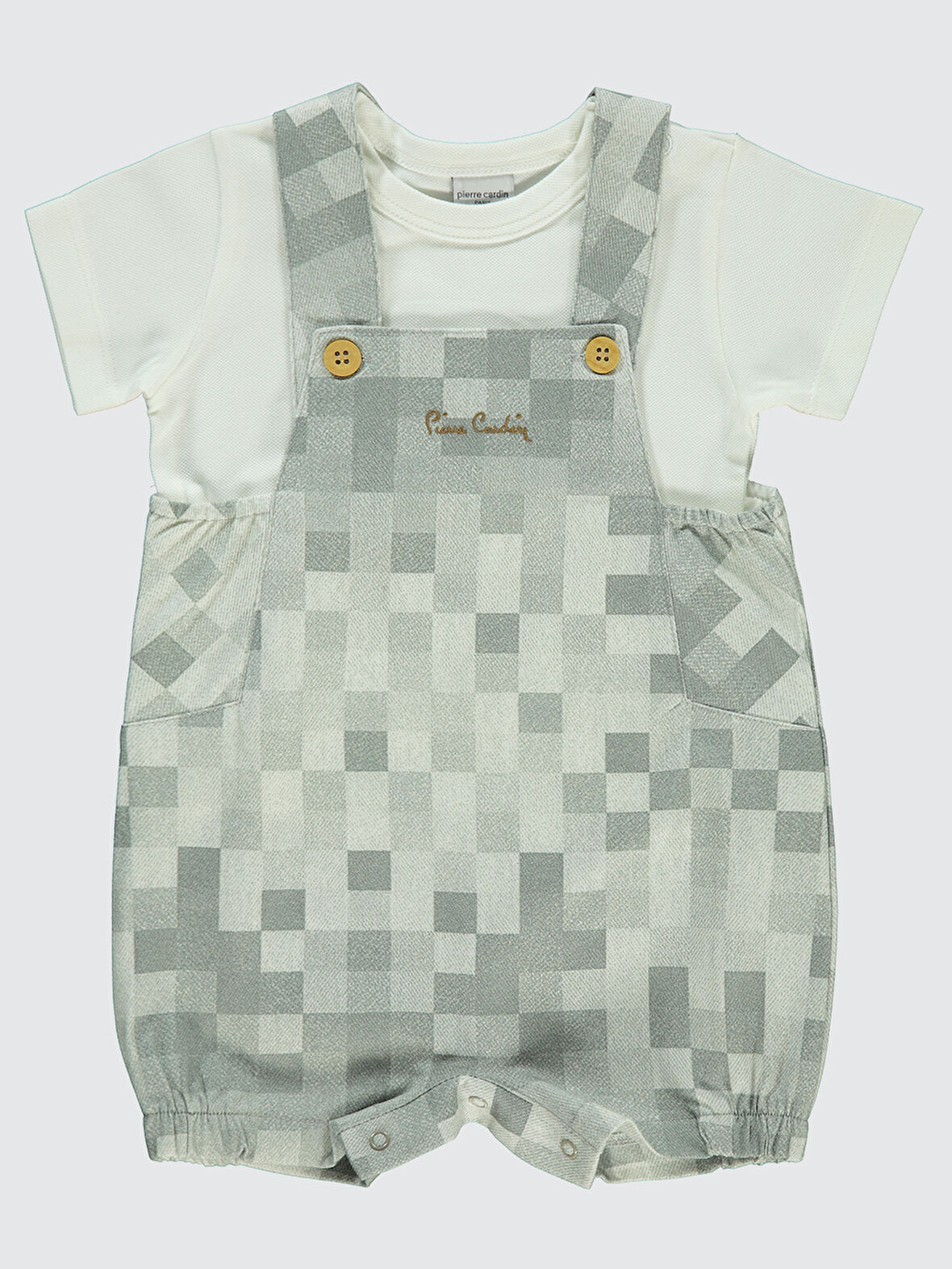 Pierre Cardin Erkek Bebek Salopet 3-12 Ay Gri