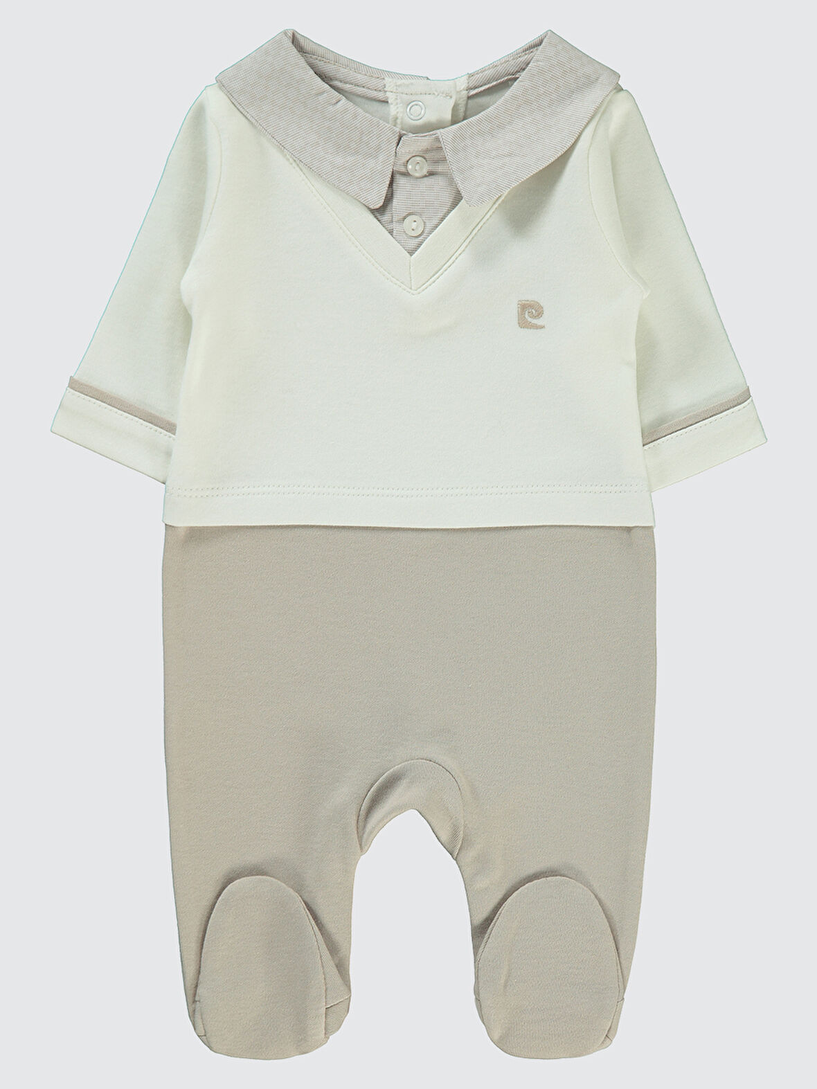 Pierre Cardin Erkek Bebek Patikli Tulum 0-3 Ay Bej