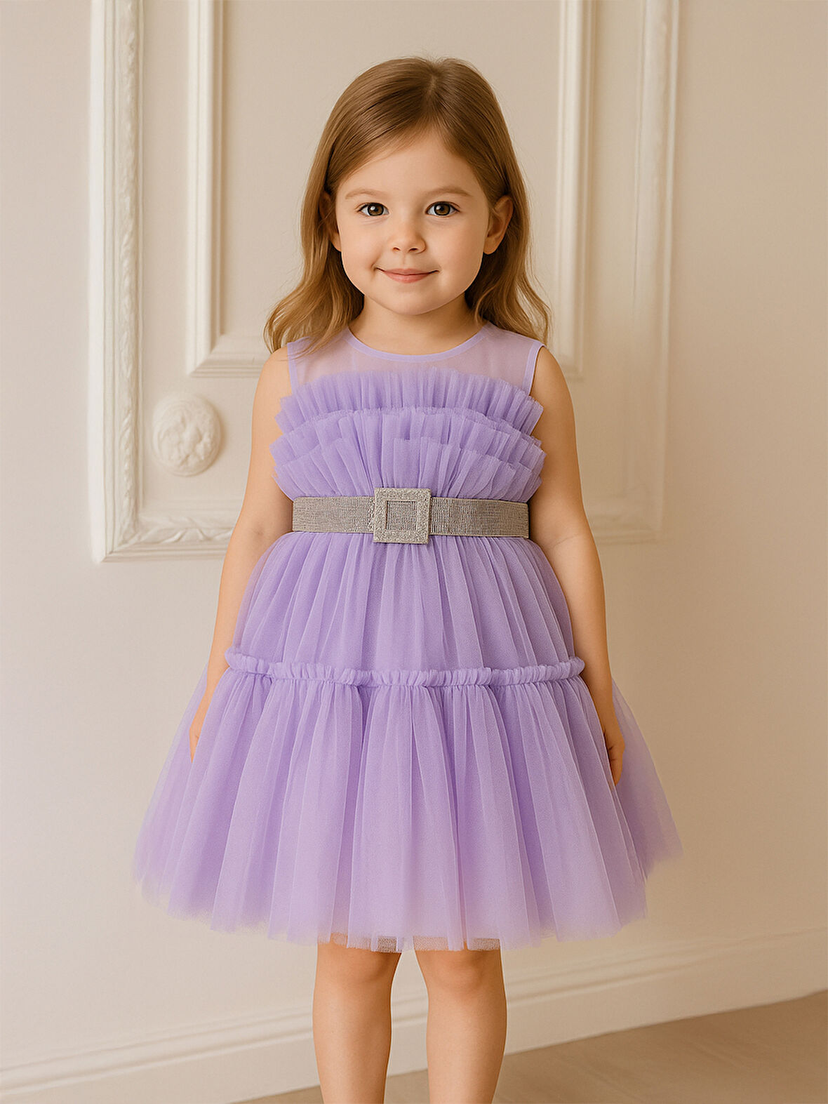 Civil Girls Kız Çocuk Abiye 2-5 Yaş Lila