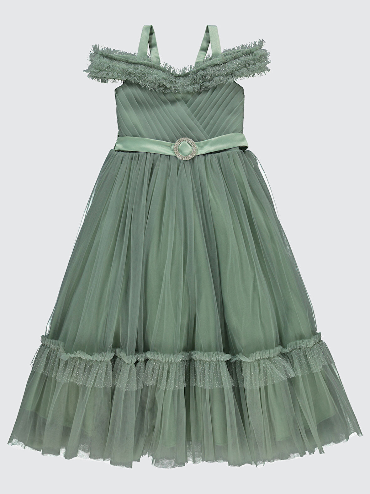 Civil Girls Kız Çocuk Abiye 6-9 Yaş Çağla Yeşili