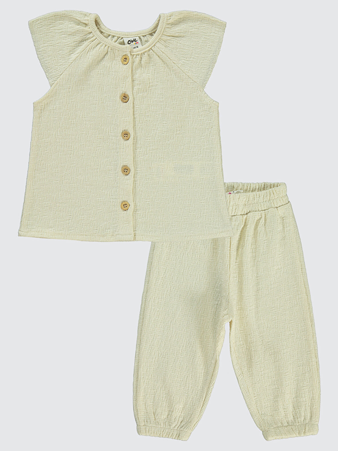 Civil Baby Kız Bebek Takım 6-18 Ay Ekru
