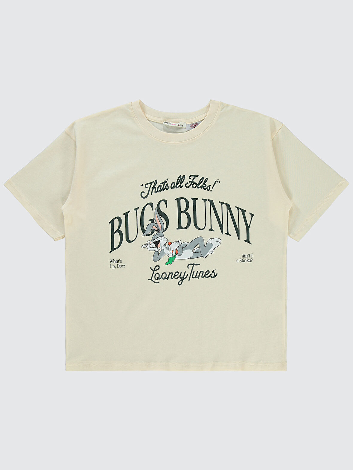 Bugs Bunny Kız Çocuk Tişört 10-13 Yaş FilDişi