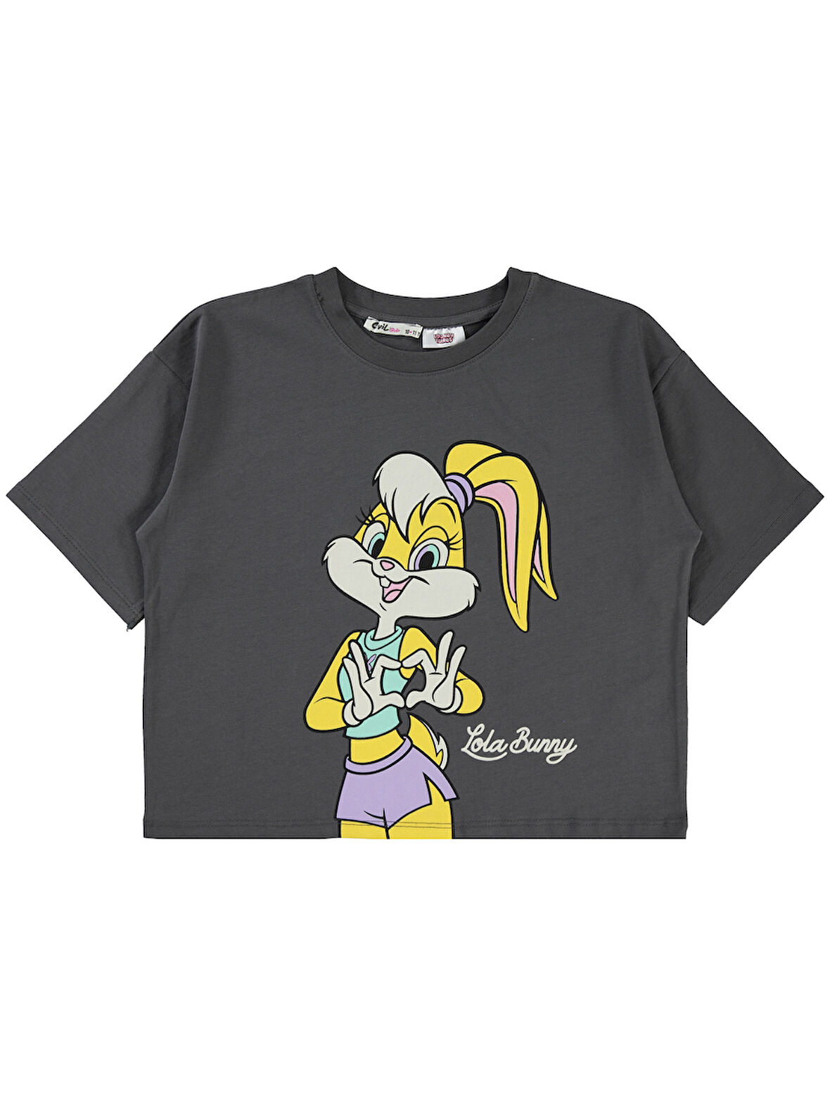 Lola Bunny Kız Çocuk Tişört 10-13 Yaş Füme