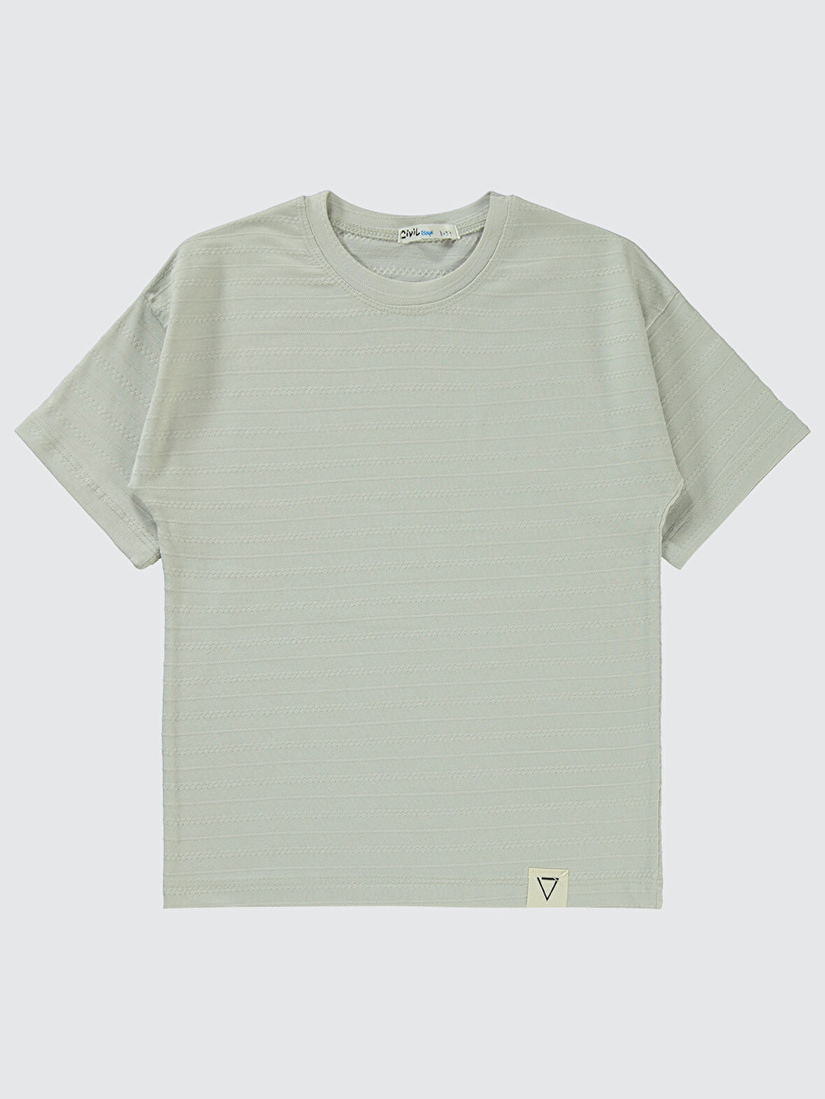 Civil Boys Erkek Çocuk Tişört 6-9 Yaş Açık Gri