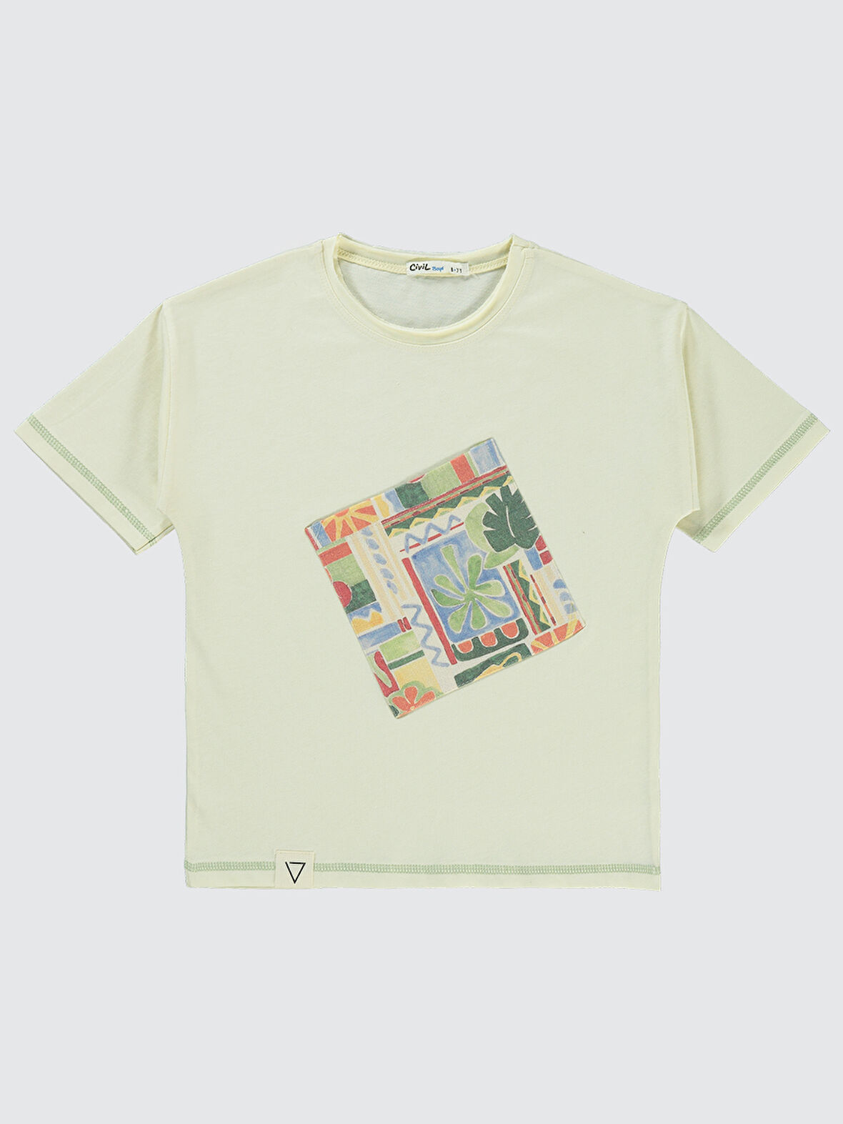 Civil Boys Erkek Çocuk Tişört 6-9 Yaş Ekru