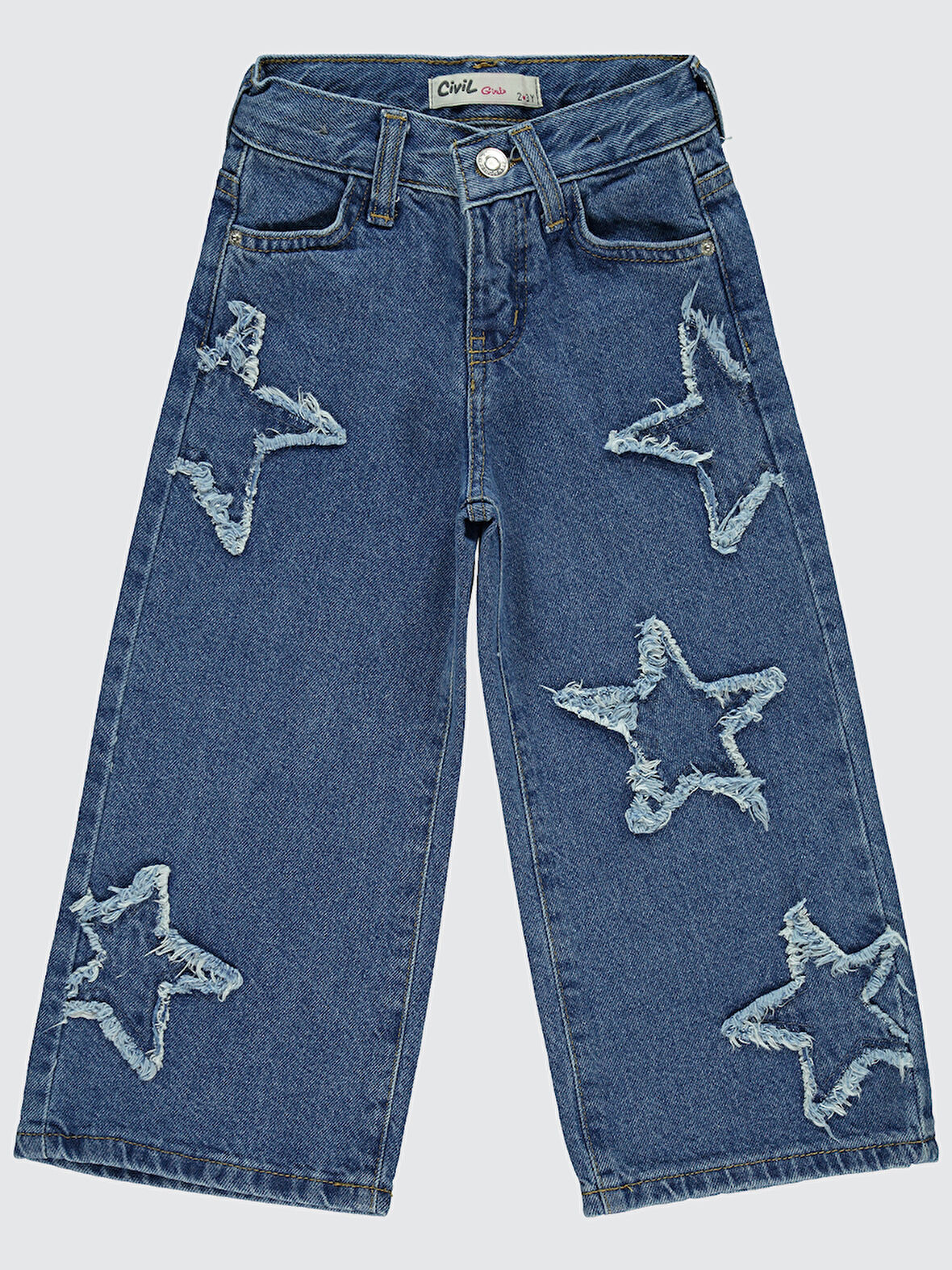 Civil Girls Kız Çocuk Pantolon 2-5 Yaş Mavi