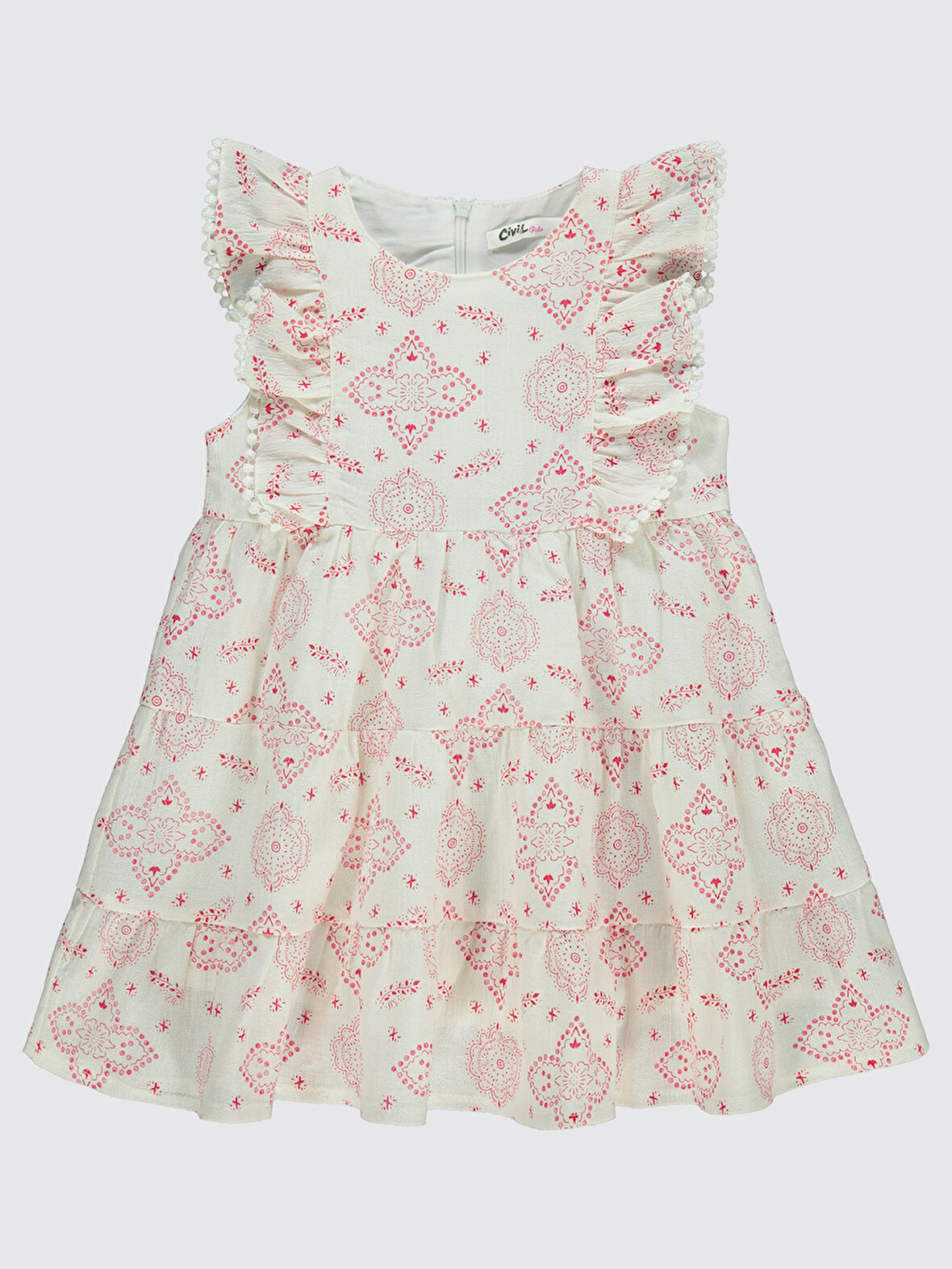 Civil Girls Kız Çocuk Elbise 2-5 Yaş Pembe